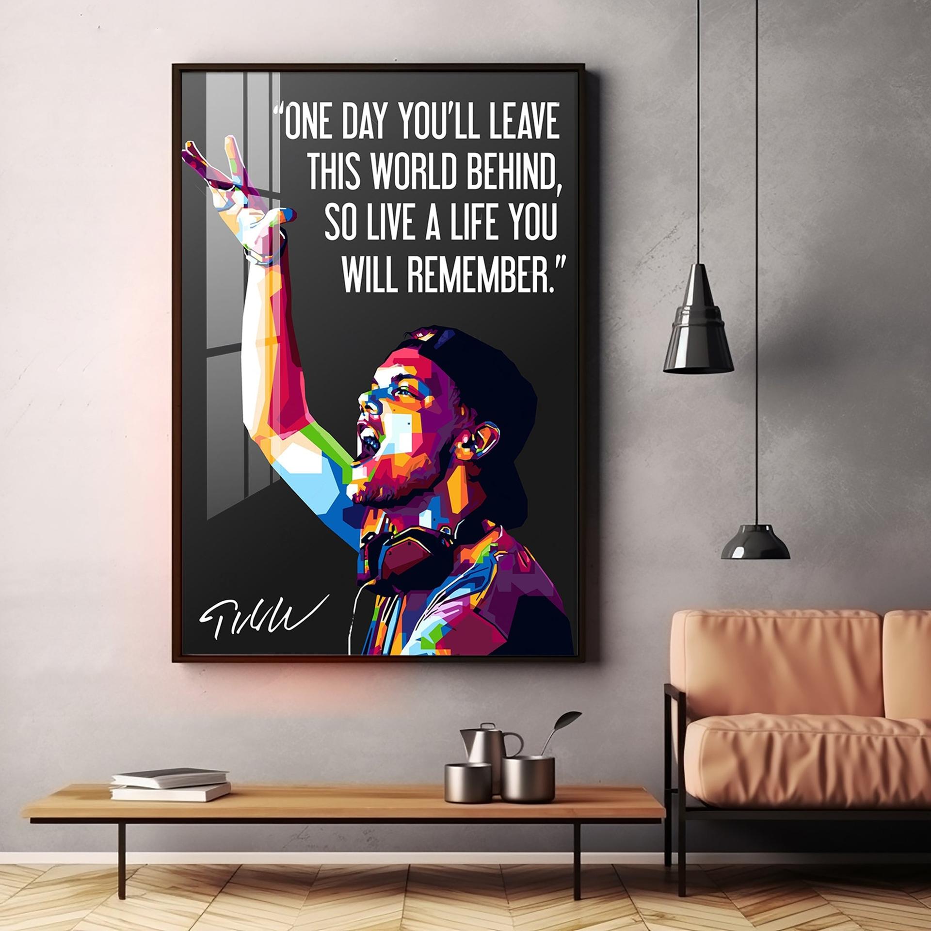 One Day You'll Leave This World Behind Premium Acrylic Vertical Wall Art - Image 11