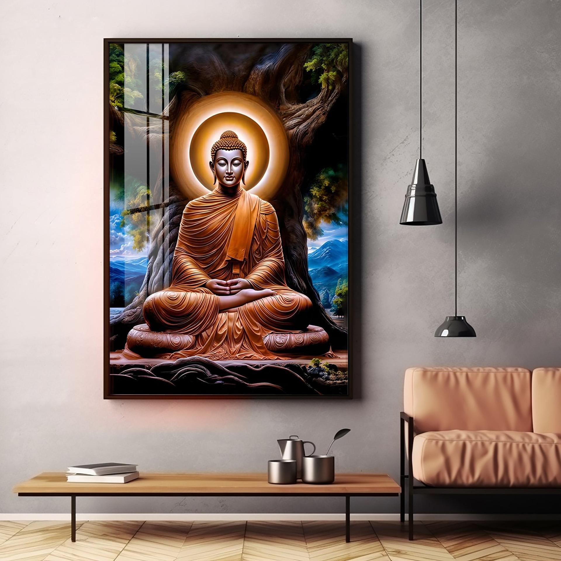 Masstone Buddha Premium Acrylic Vertical Wall Art - Image 12