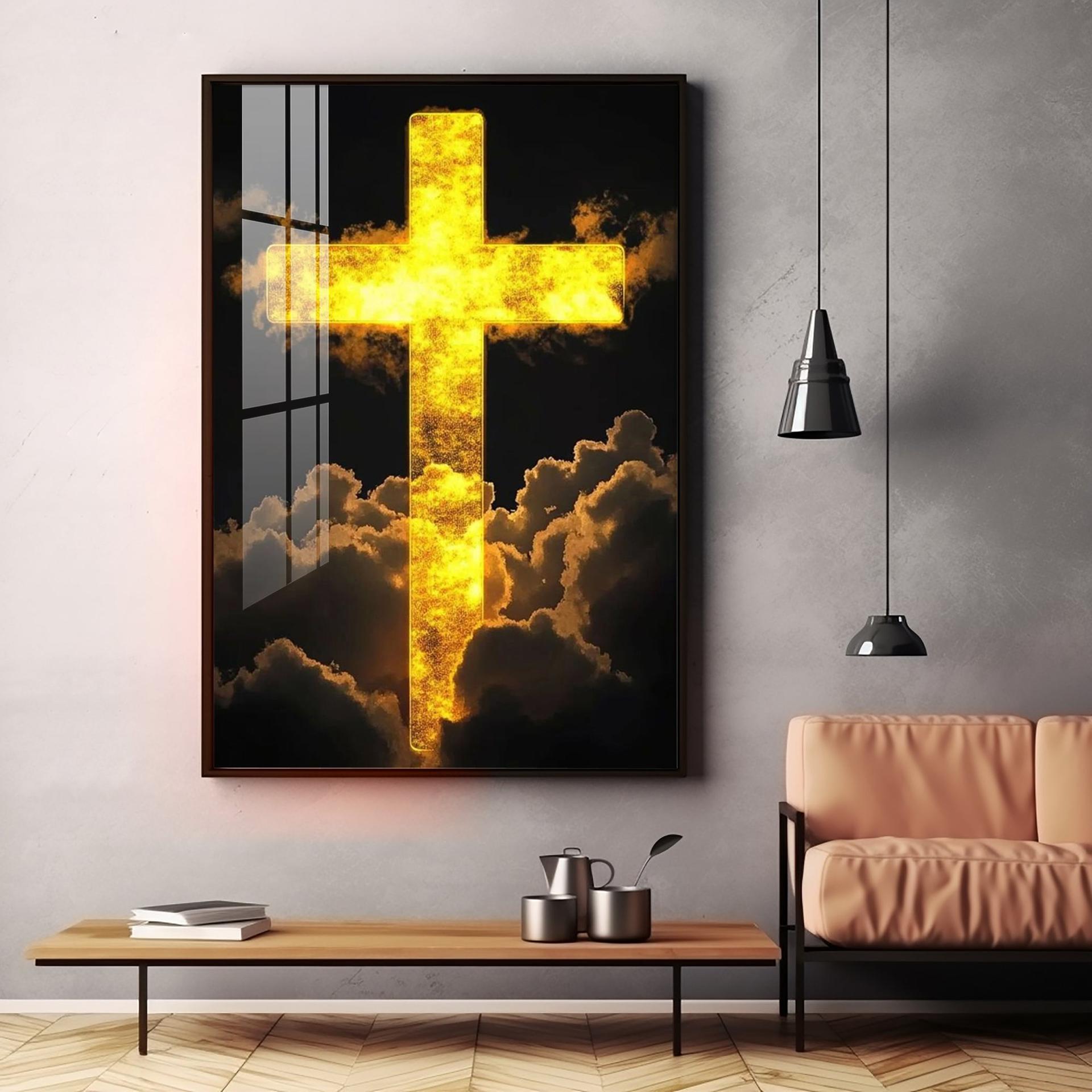 Heavenly Cross Vision Premium Acrylic Wall Art - Image 3