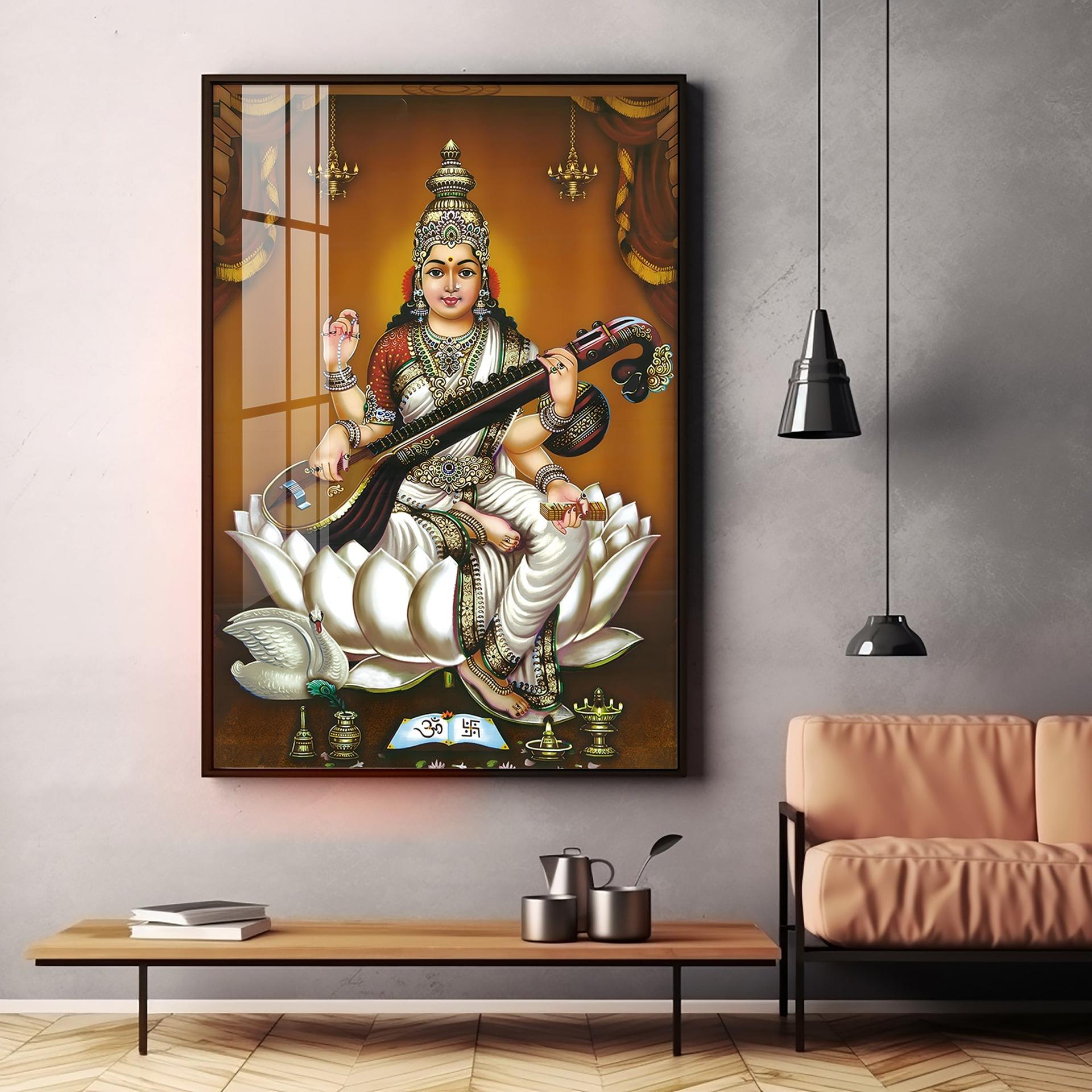 The Goddess's Embrace Premium Vertical Acrylic Wall Art - Image 17