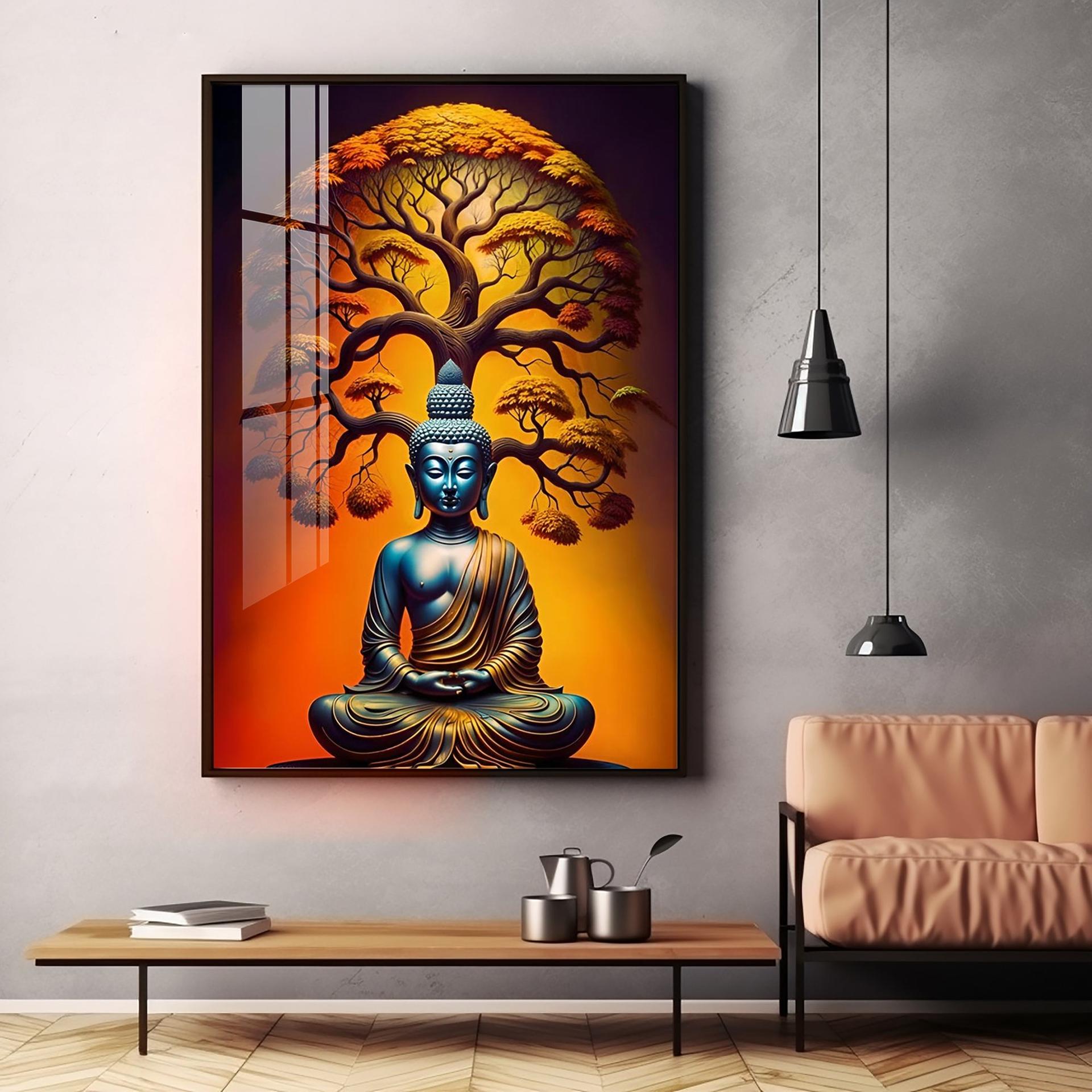 Enlighten Buddha Premium Acrylic Vertical Wall Art - Image 9