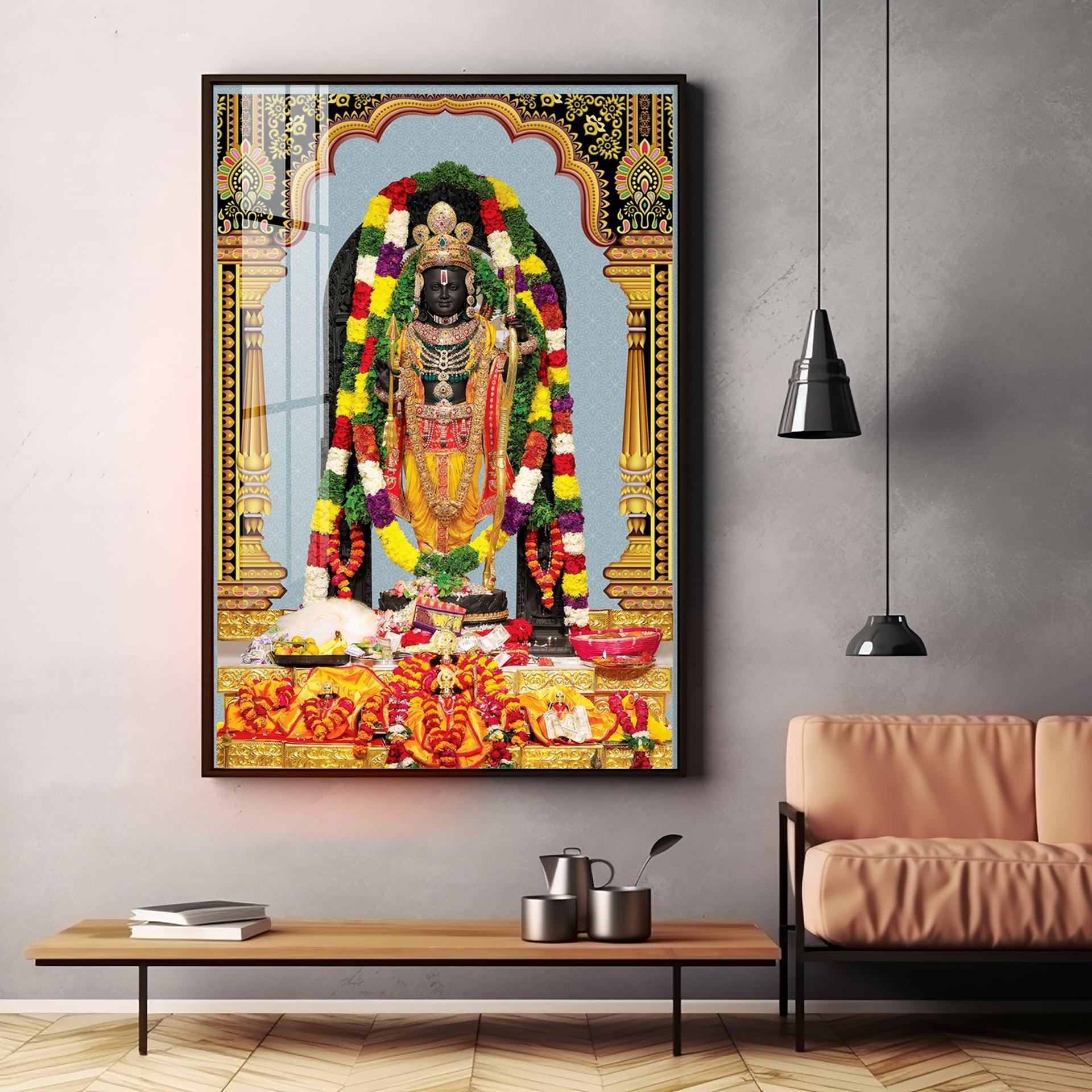 Divine Blossom Rama Premium Acrylic Vertical Wall Art - Image 11