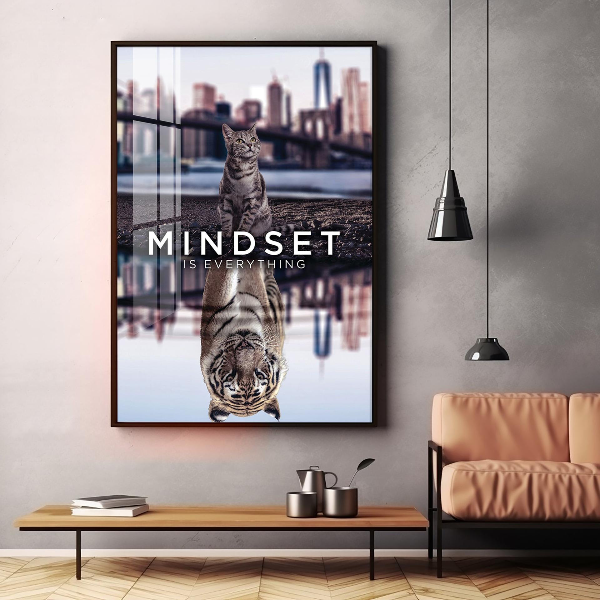 Mindset Is Everything Premium Acrylic Vertical Wall Art - Image 11