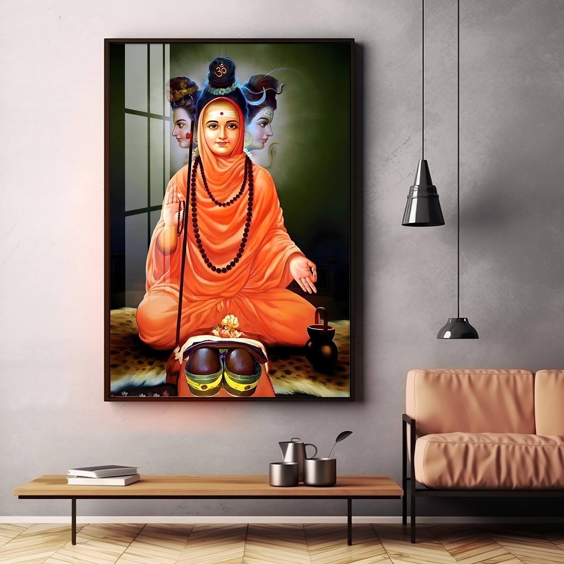 Portrait Of Divine Authority Premium Vertical Acrylic Wall Art - Image 2