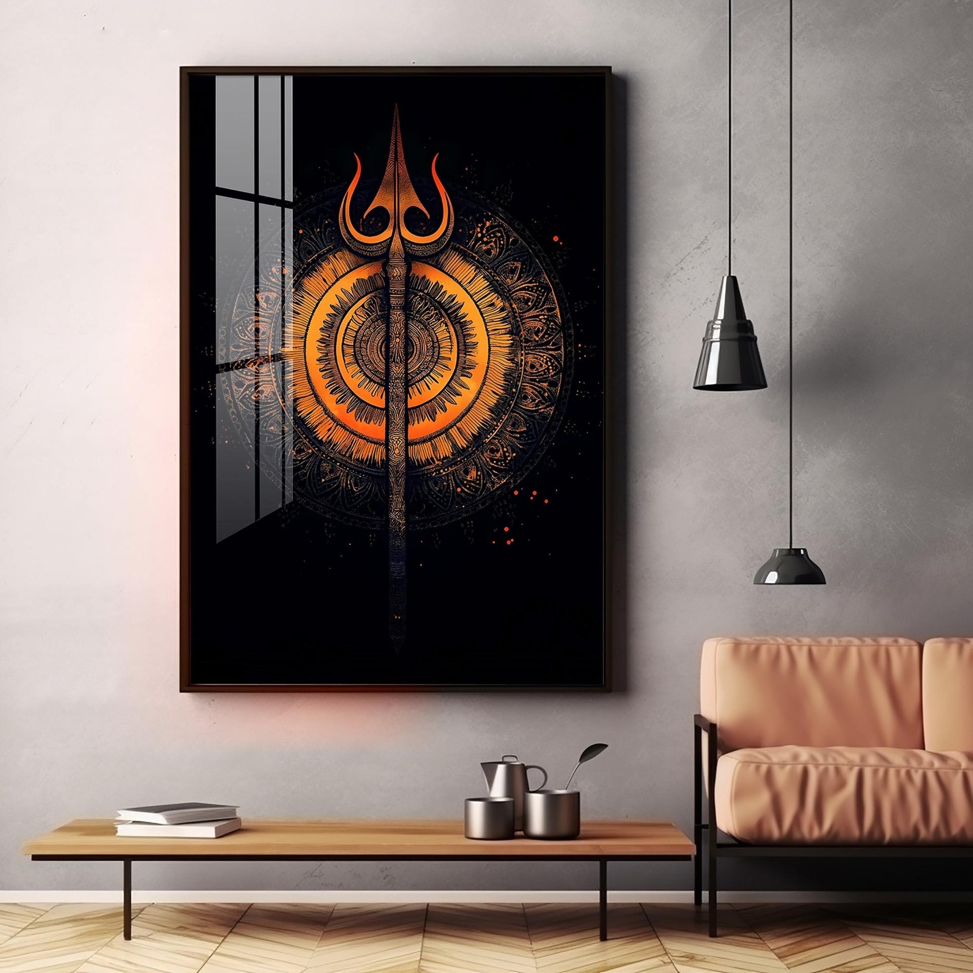 The Radiance Of Shiva Premium Vertical Acrylic Wall Art - Image 16