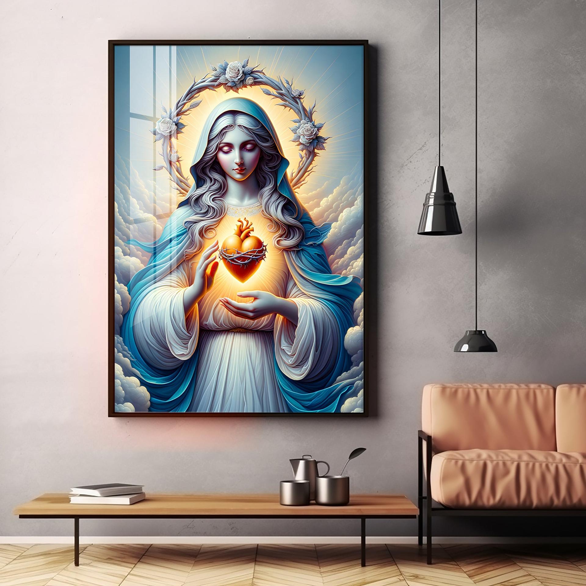 Divine Maternal Love Premium Acrylic Vertical Wall Art - Image 15