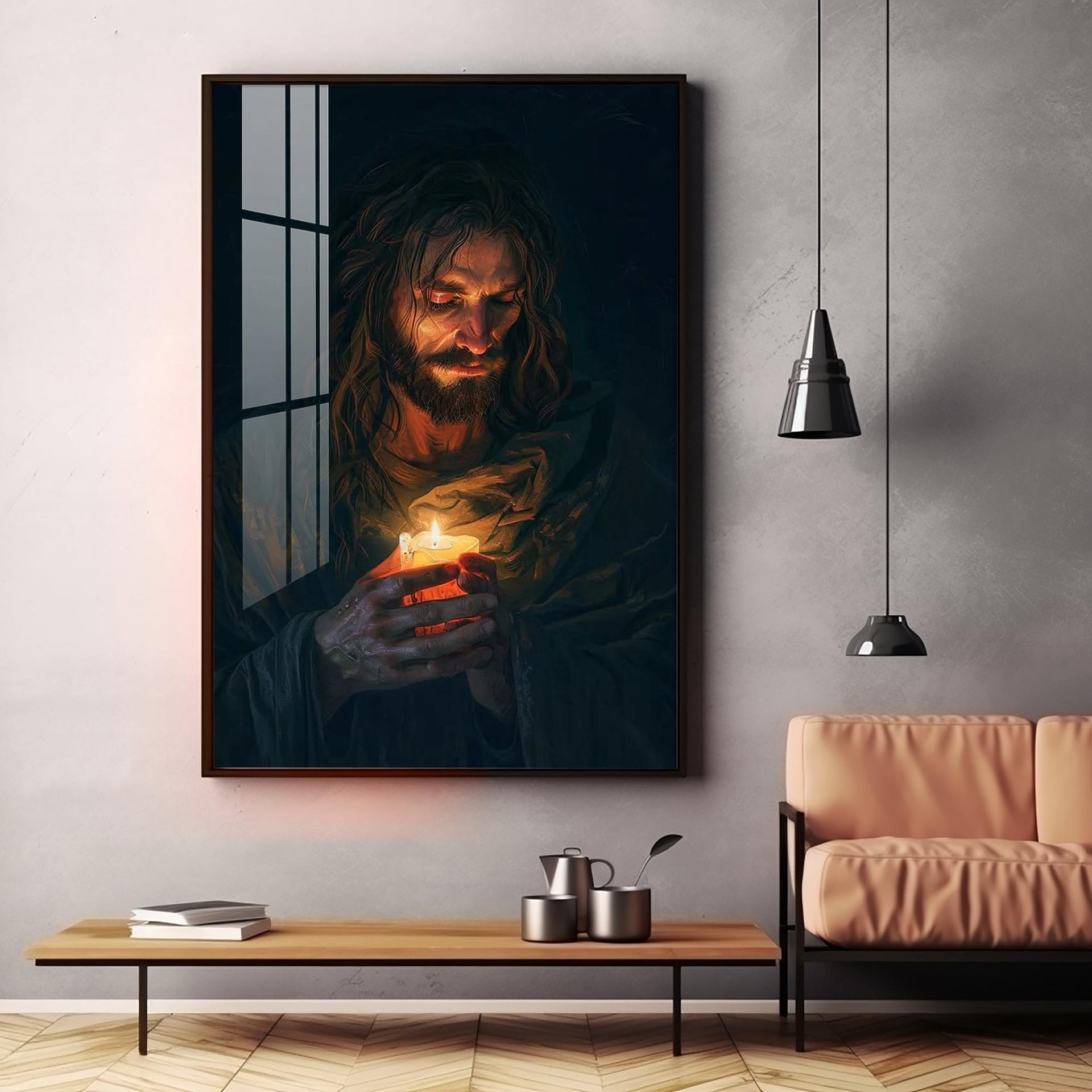Jesus Christ Faithful Inspiration Premium Acrylic Wall Art - Image 12