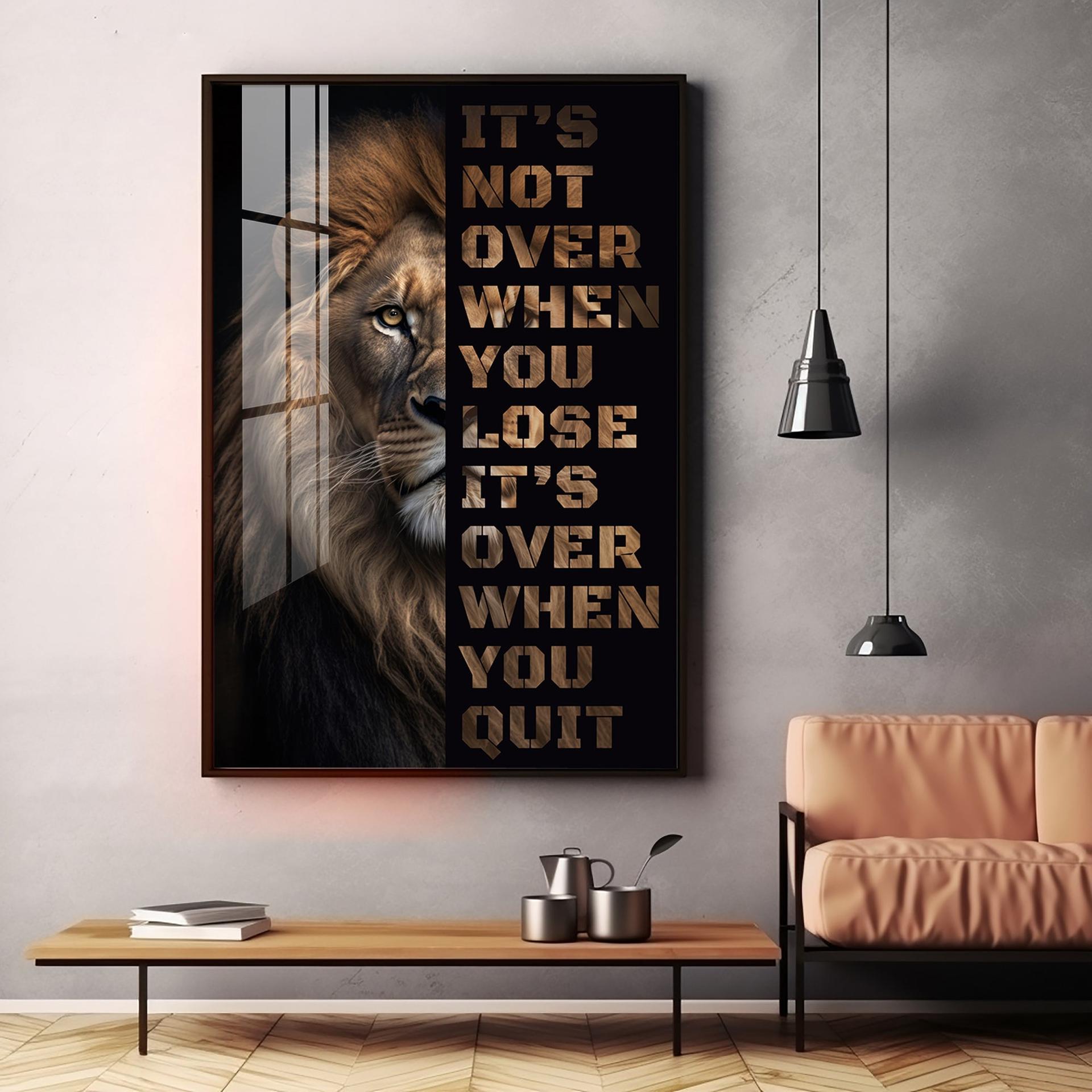 It's Not Over When You Lose Premium Acrylic Vertical Wall Art - Image 13