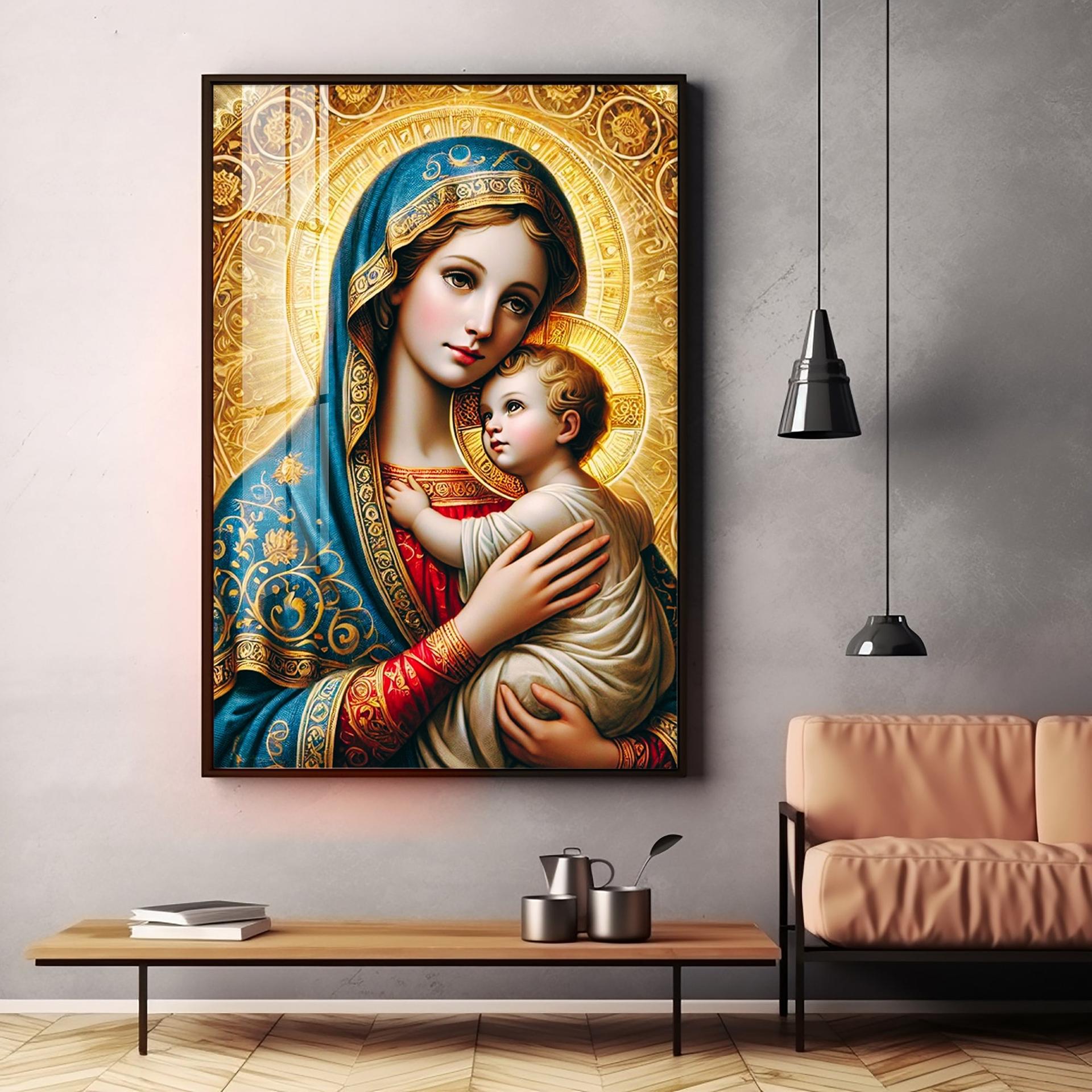 Celestial Grace Premium Acrylic Vertical Wall Art - Image 14