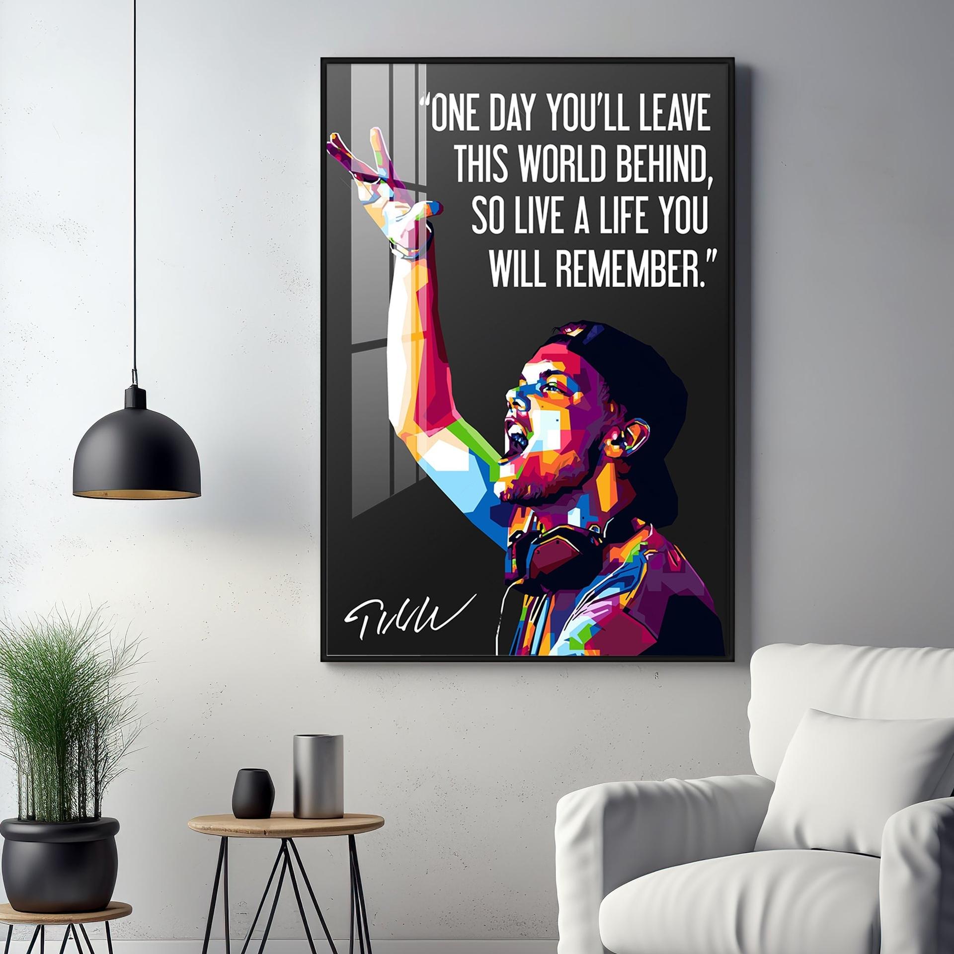 One Day You'll Leave This World Behind Premium Acrylic Vertical Wall Art - Image 16