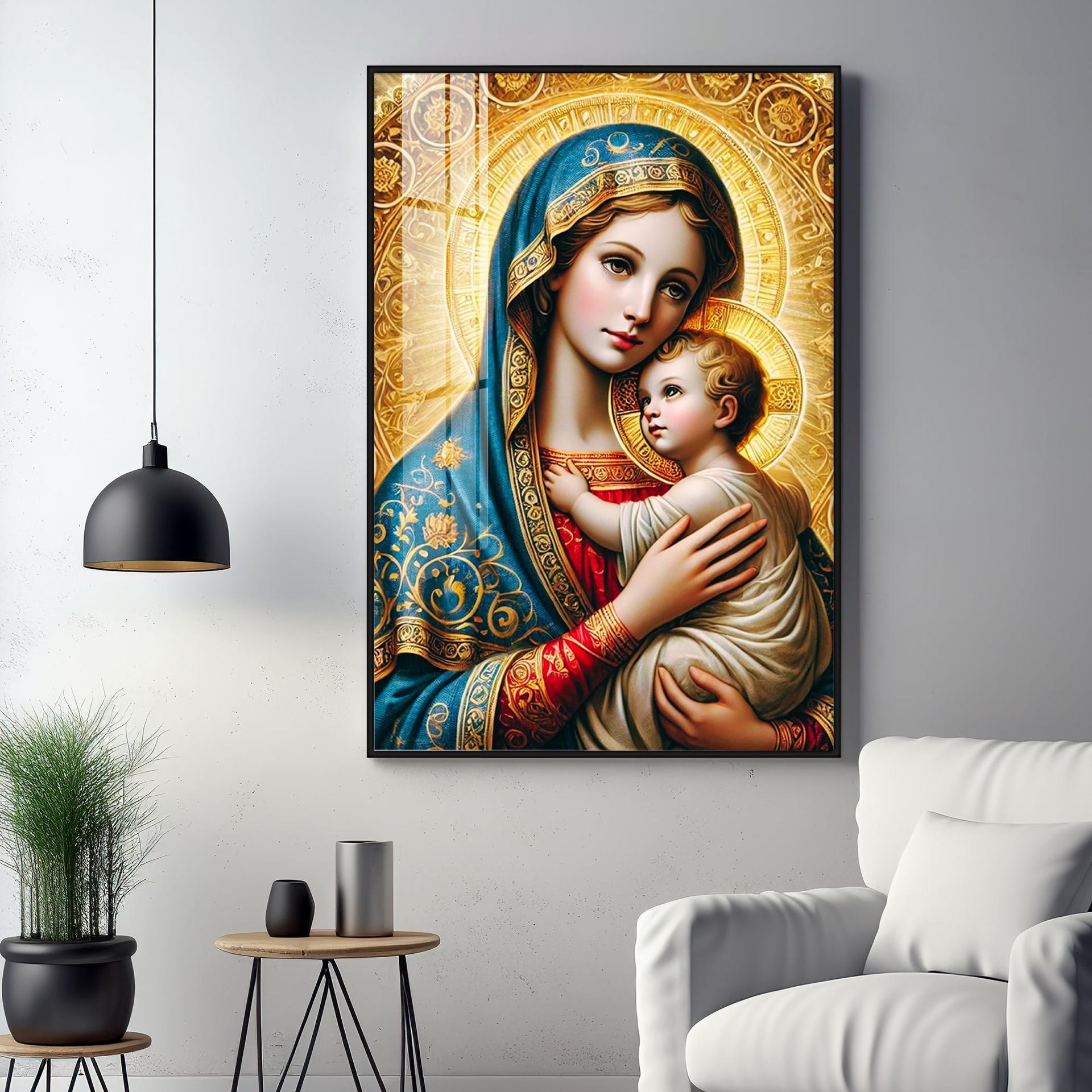 Celestial Grace Premium Acrylic Vertical Wall Art - Image 10