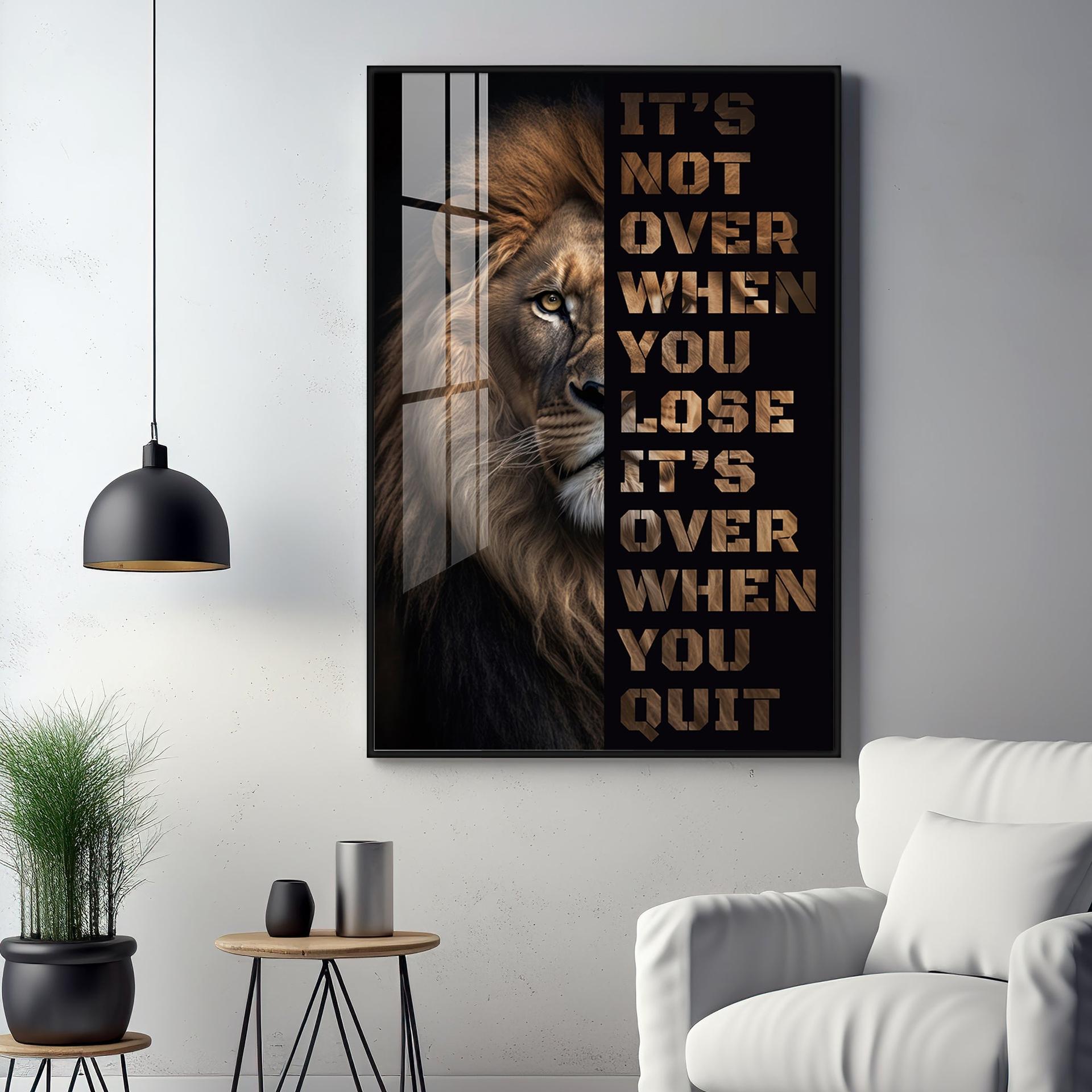 It's Not Over When You Lose Premium Acrylic Vertical Wall Art - Image 11