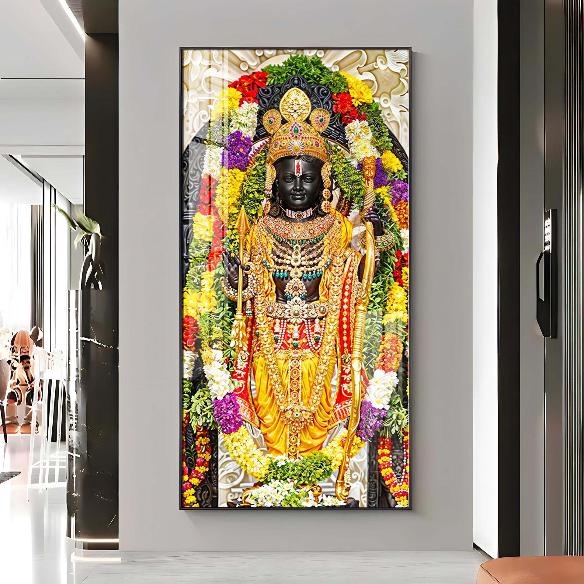 Lord Rama Portray Premium Vertical Wall Art - Image 15