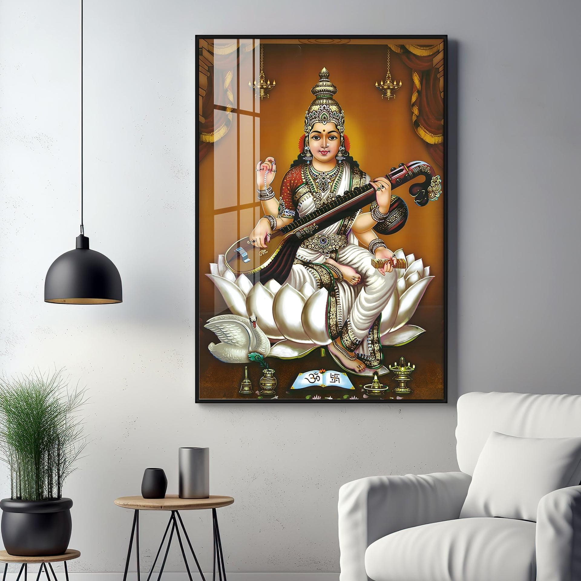 The Goddess's Embrace Premium Vertical Acrylic Wall Art - Image 13