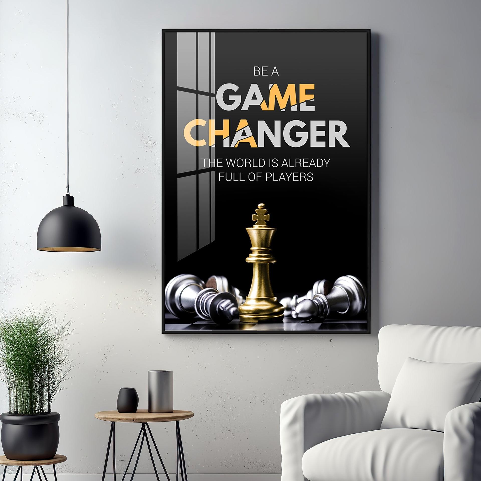 Be A Game Changer Premium Acrylic Vertical Wall Art - Image 11