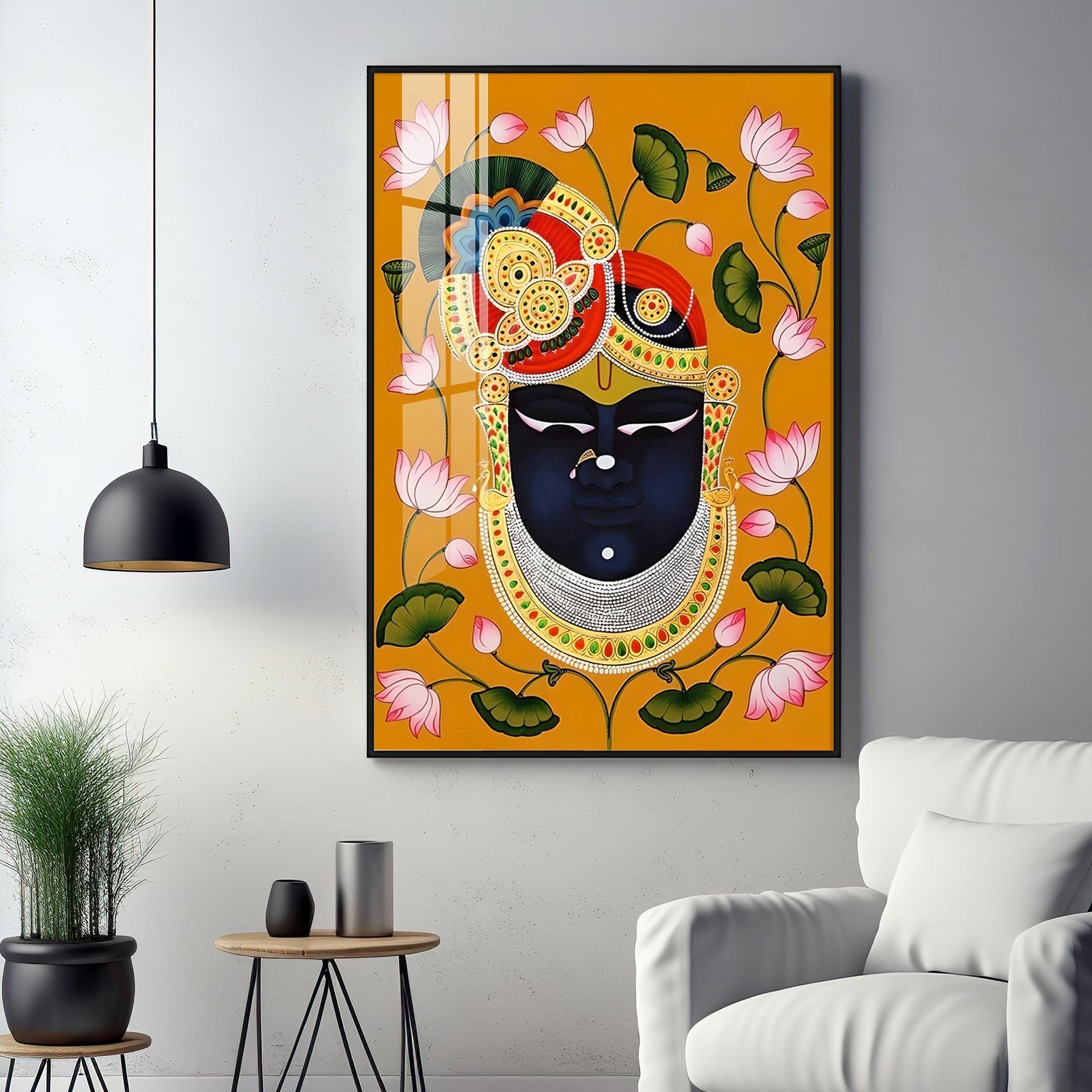 Divine Shreenathji Premium Vertical Acrylic Wall Art - Image 13