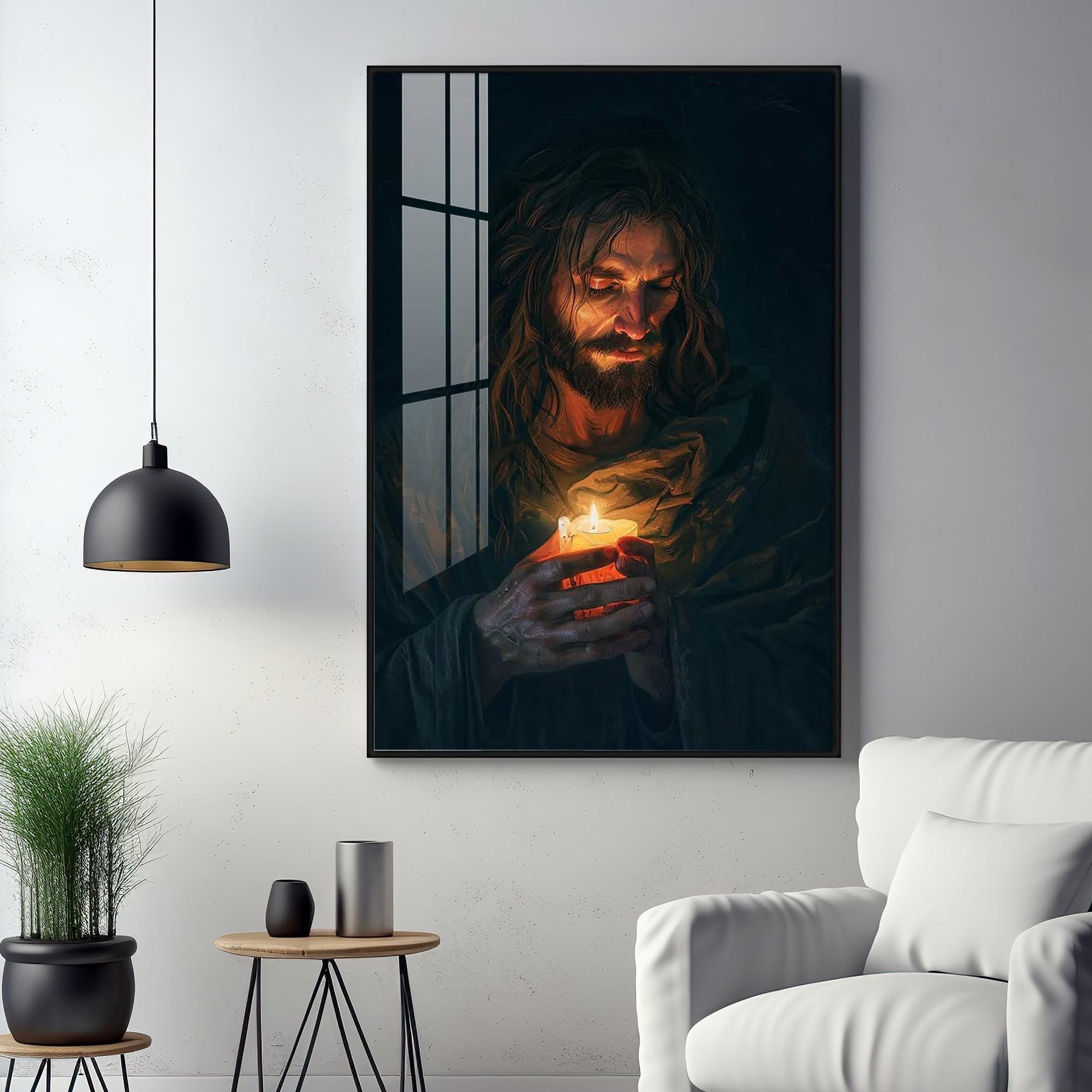 Jesus Christ Faithful Inspiration Premium Acrylic Wall Art - Image 10