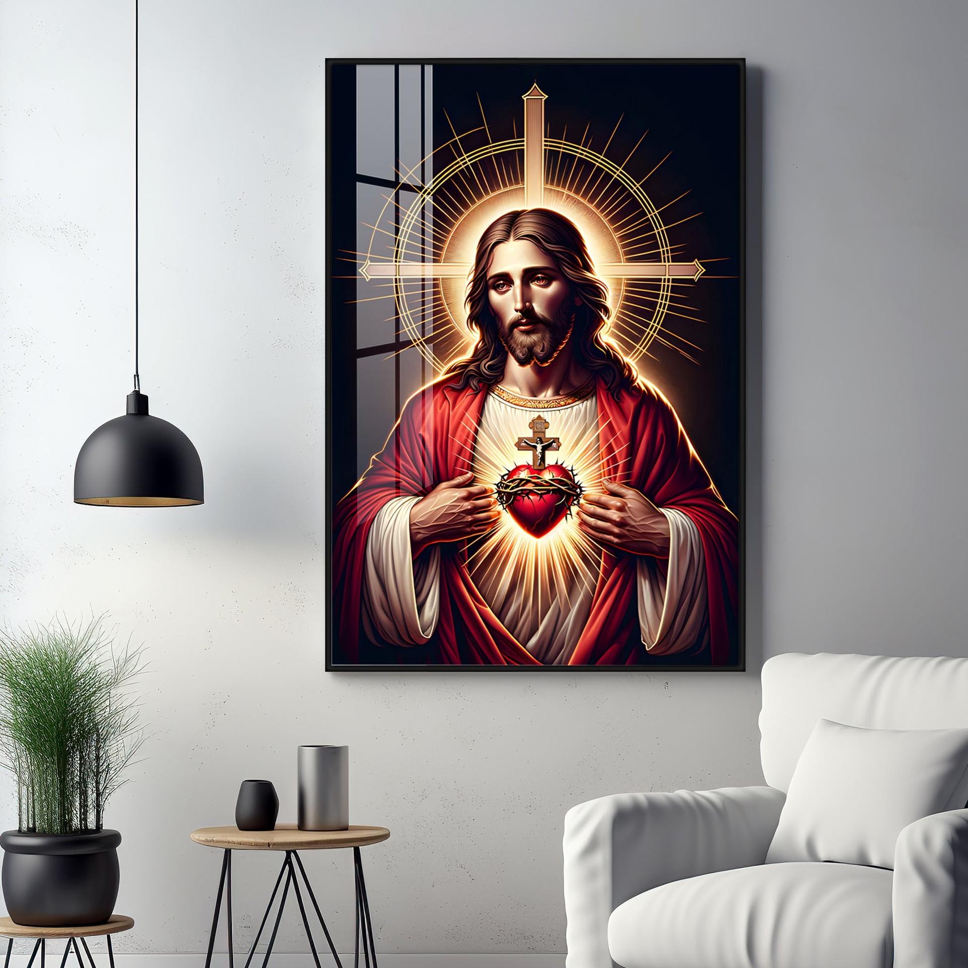 Canvas Of Christ's Love Premium Acrylic Vertical Wall Art - Image 11
