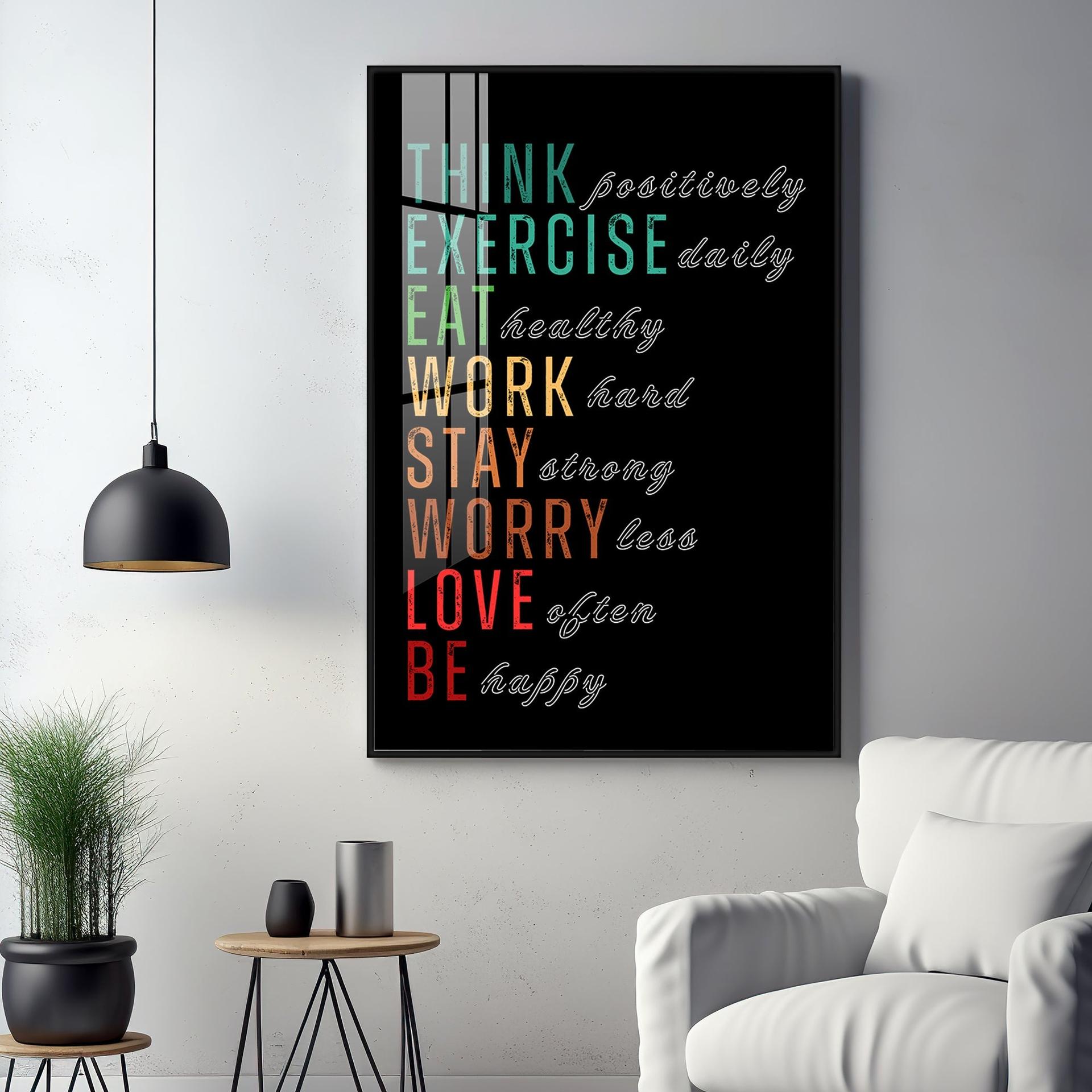 Motivational Quotes Premium Acrylic Vertical Wall Art - Image 11
