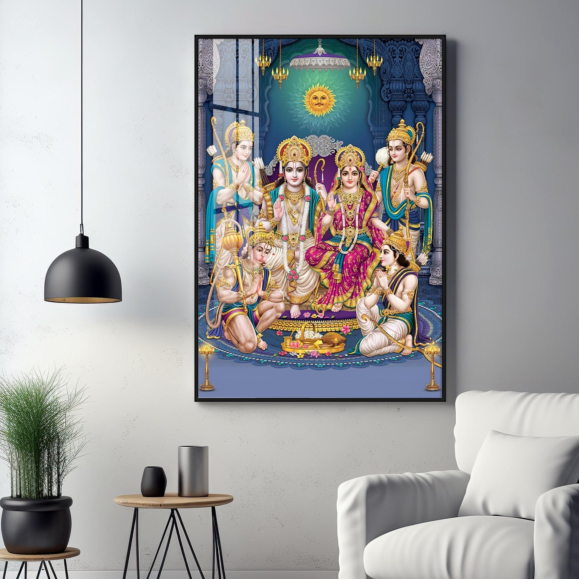 Ram Parivar Premium Acrylic Vertical Wall Art - Image 14