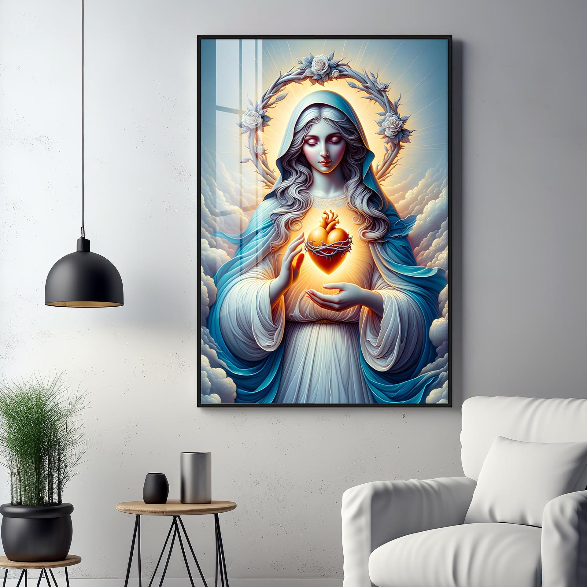 Divine Maternal Love Premium Acrylic Vertical Wall Art - Image 11