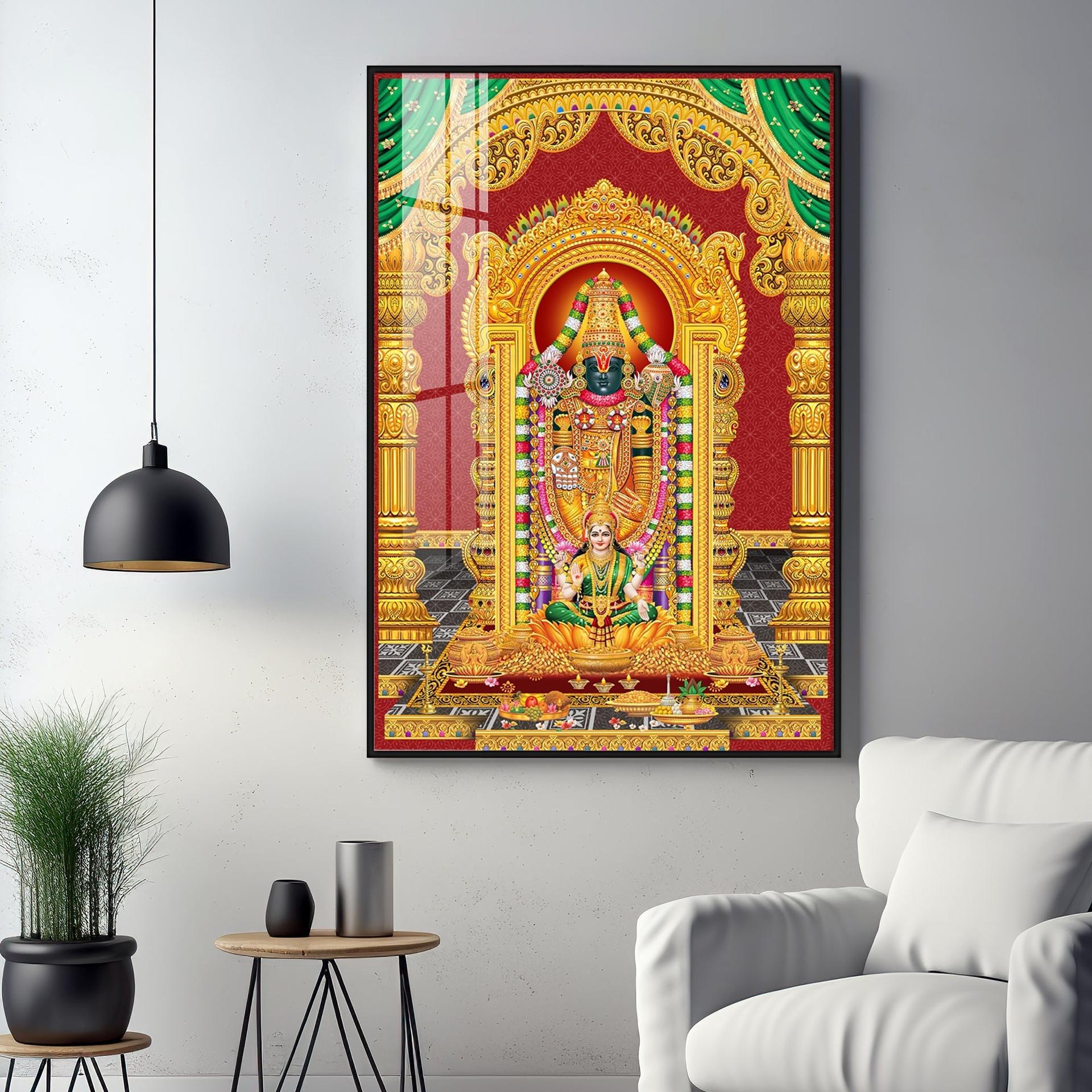 Lord Balaji Essence Premium Acrylic Vertical Wall Art - Image 14