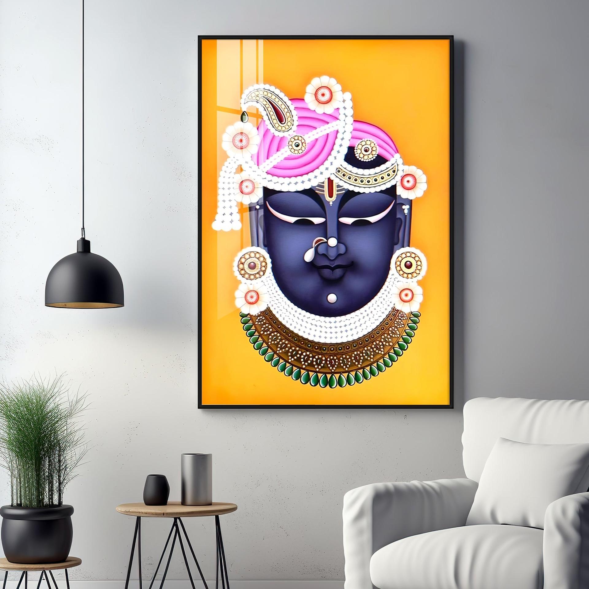 Lord Shreenathji Premium Vertical Acrylic Wall Art - Image 13