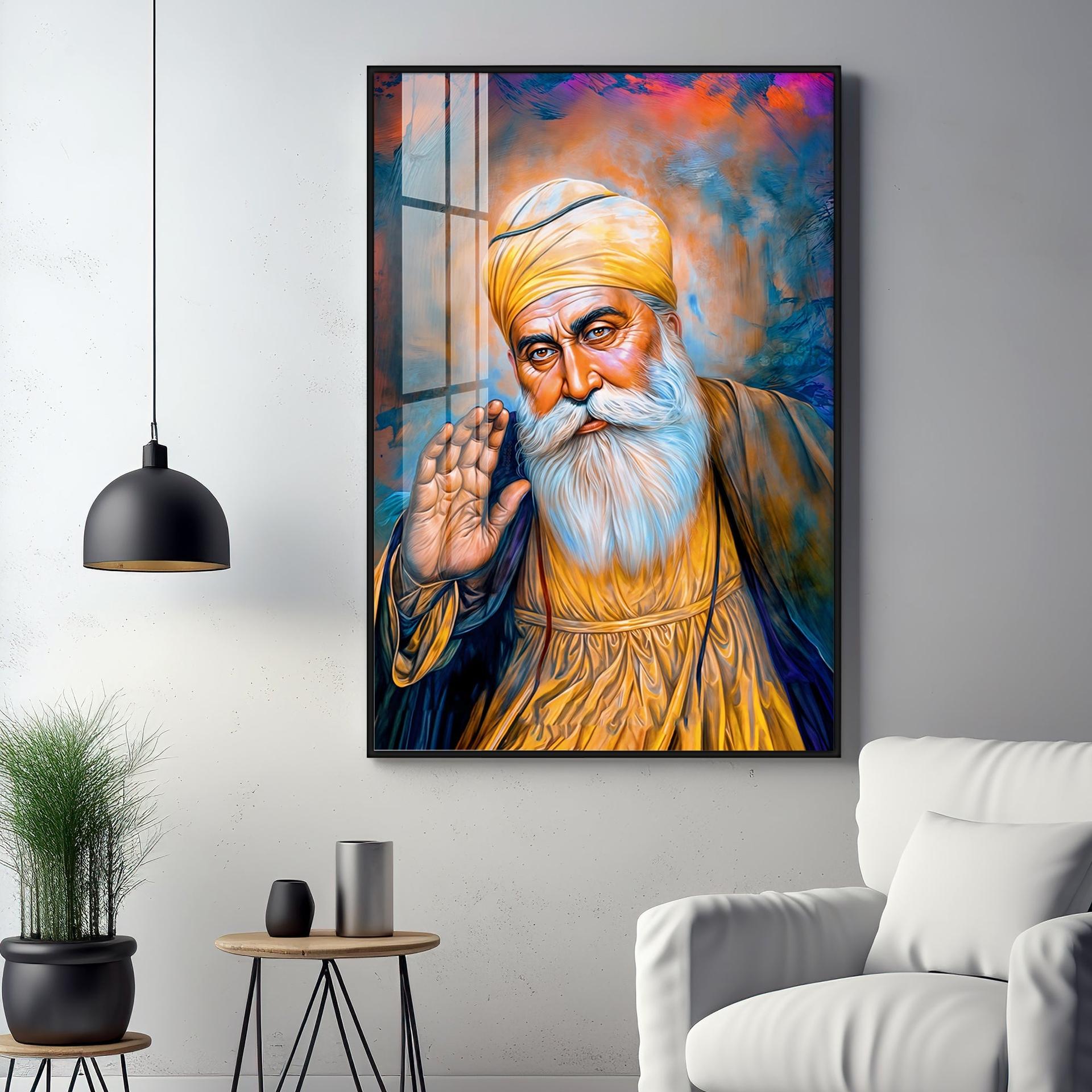 Divine Guru Ji Premium Vertical Acrylic Wall Art - Image 17