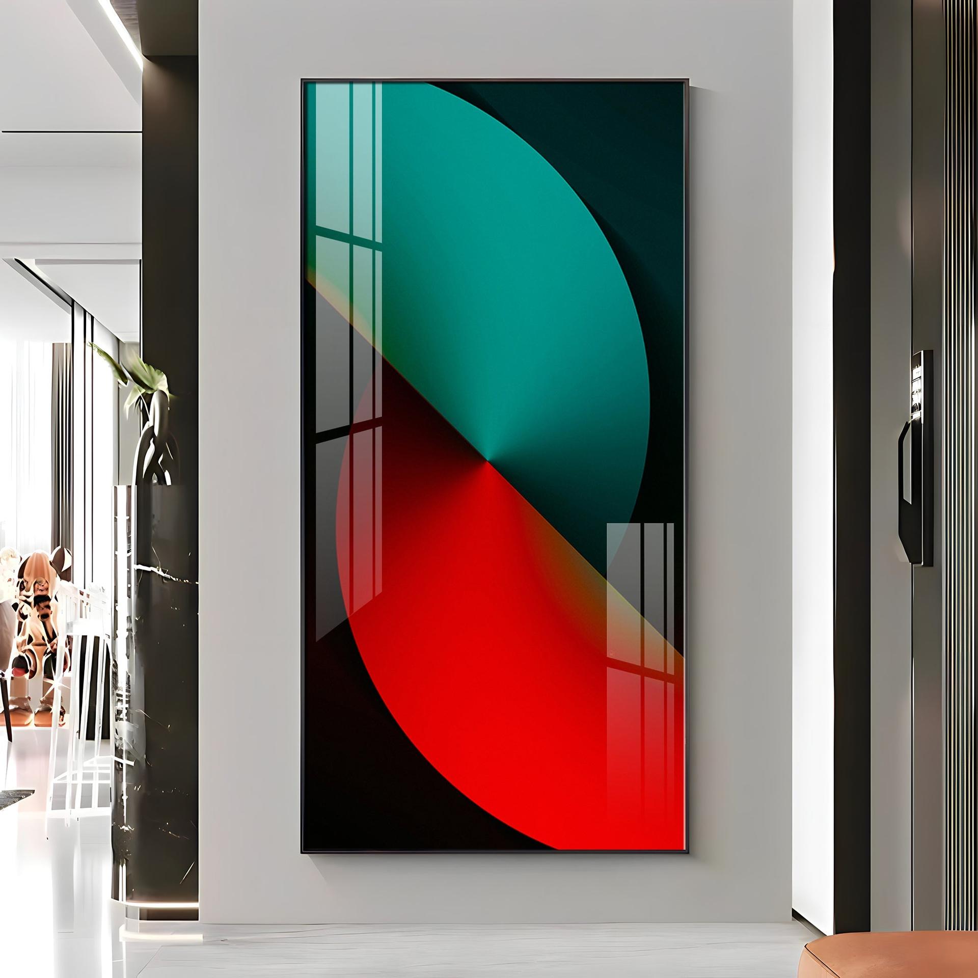 Sierra Dark Abstract Premium Acrylic Vertical Wall Art - Image 10
