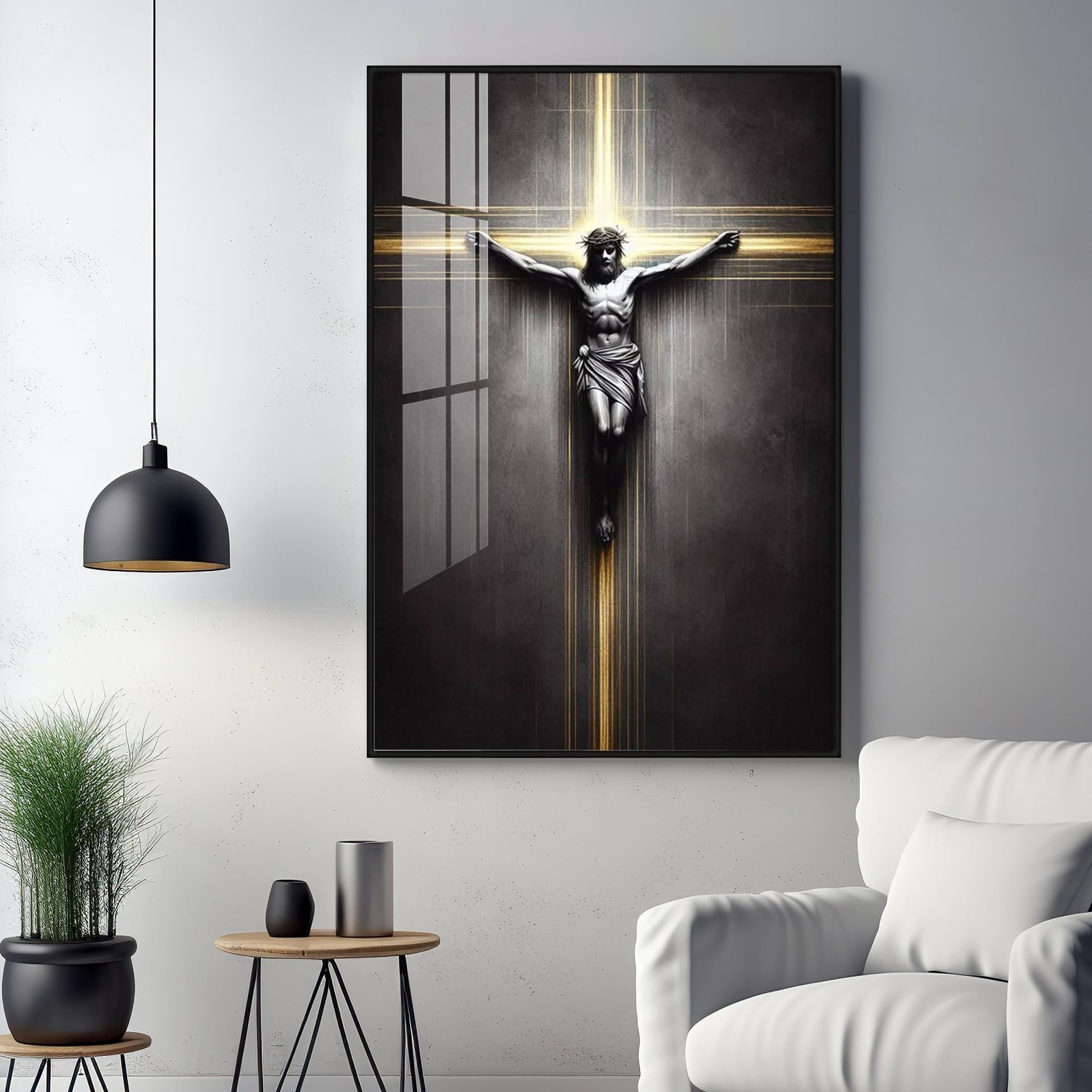 Sacred Crucifixion Premium Acrylic Wall Art - Image 9
