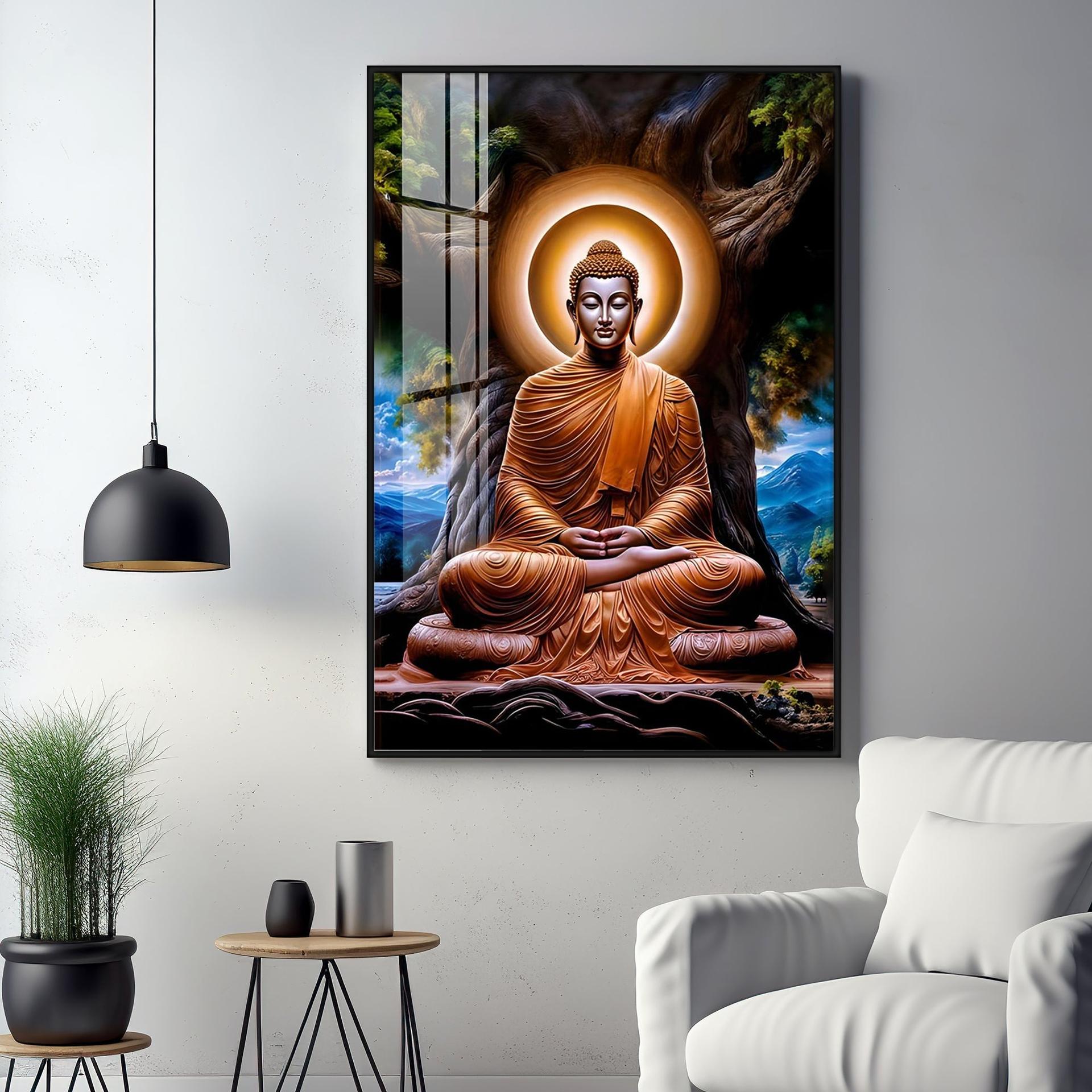 Masstone Buddha Premium Acrylic Vertical Wall Art - Image 17