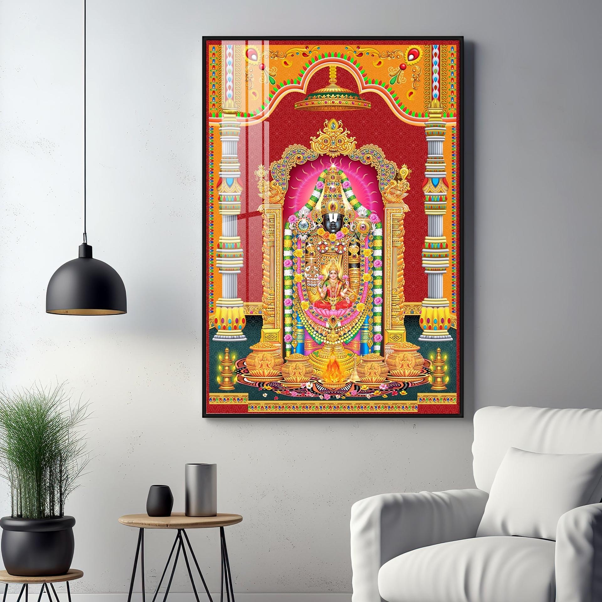 Narayana Blessing Premium Acrylic Vertical Wall Art - Image 15