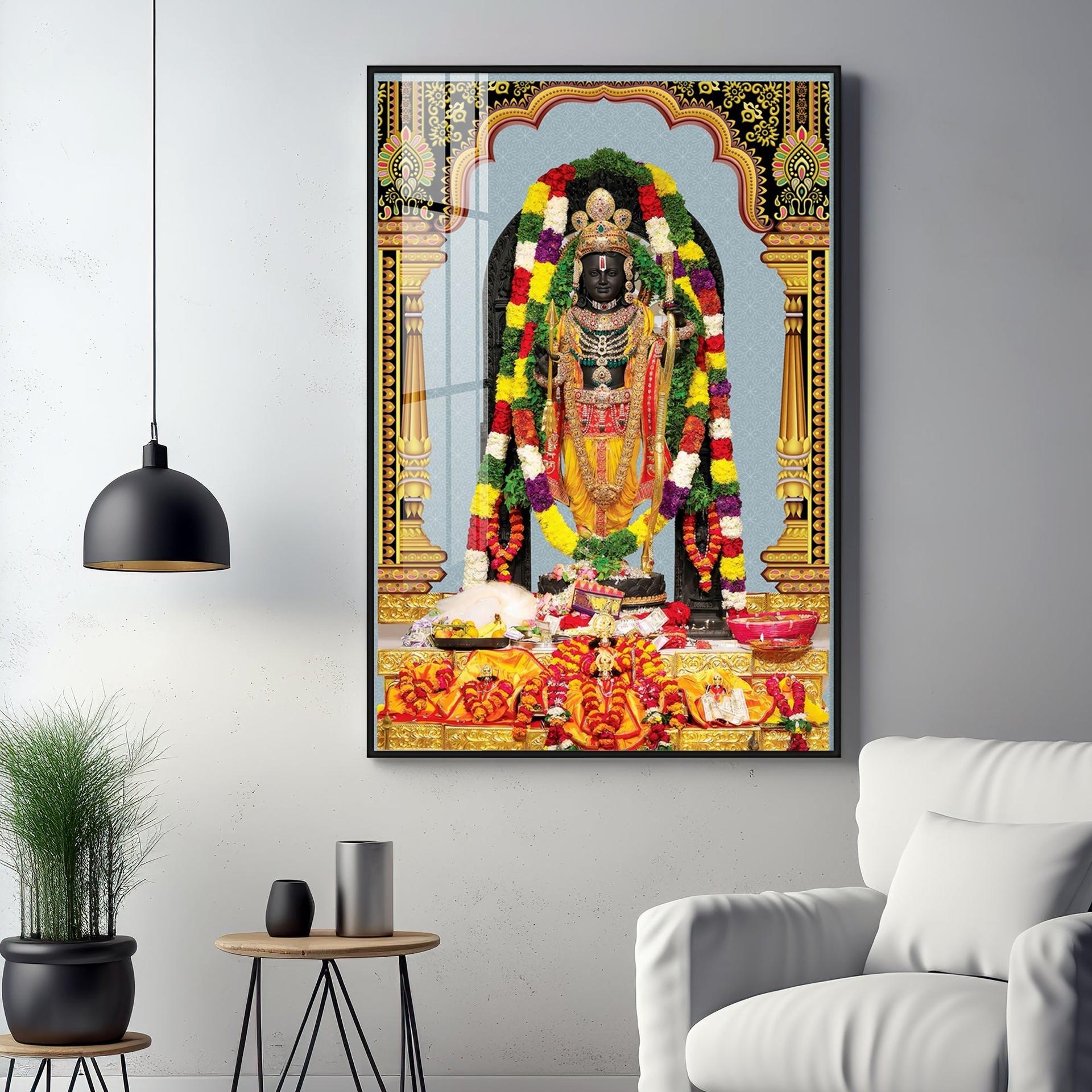 Divine Blossom Rama Premium Acrylic Vertical Wall Art - Image 13