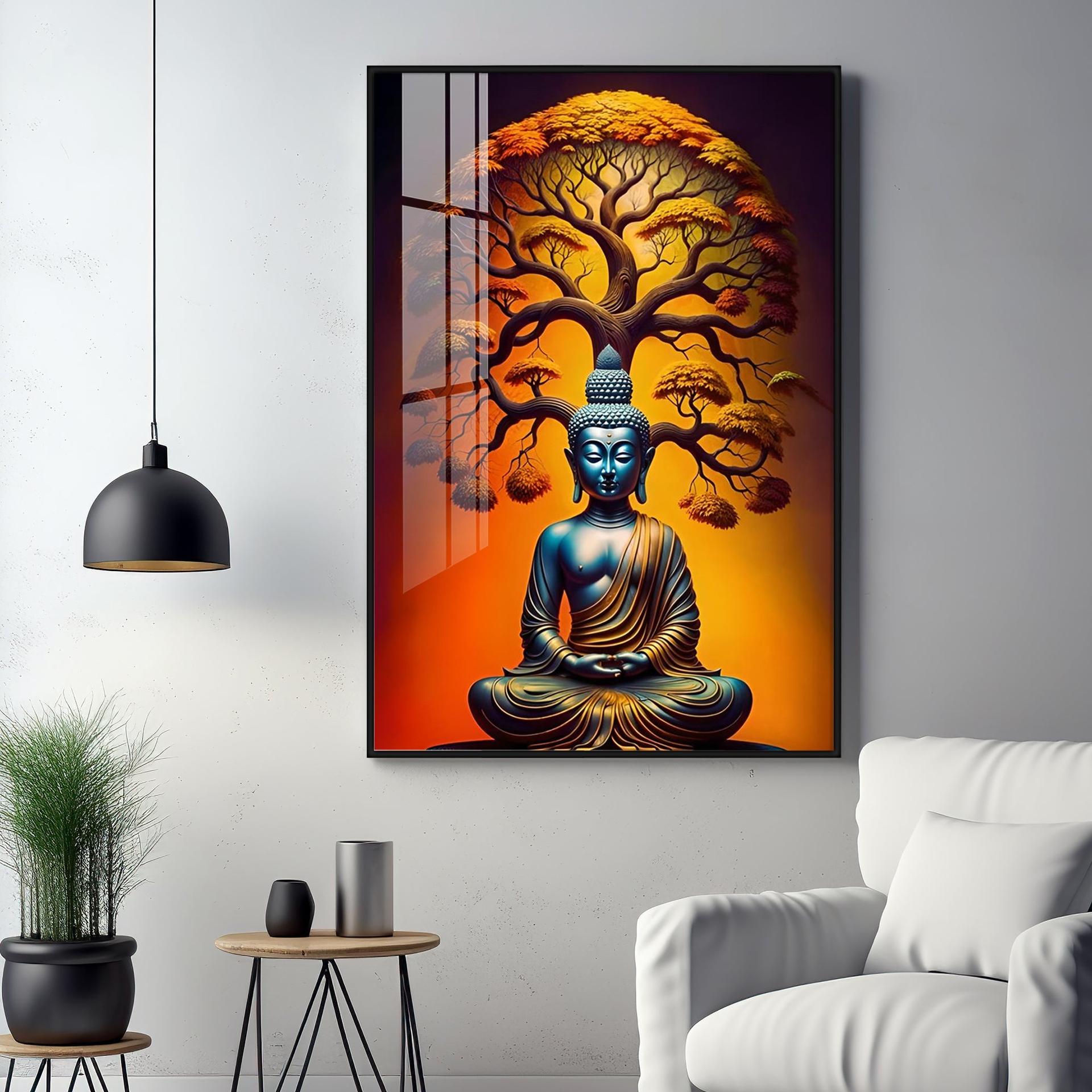 Enlighten Buddha Premium Acrylic Vertical Wall Art - Image 14
