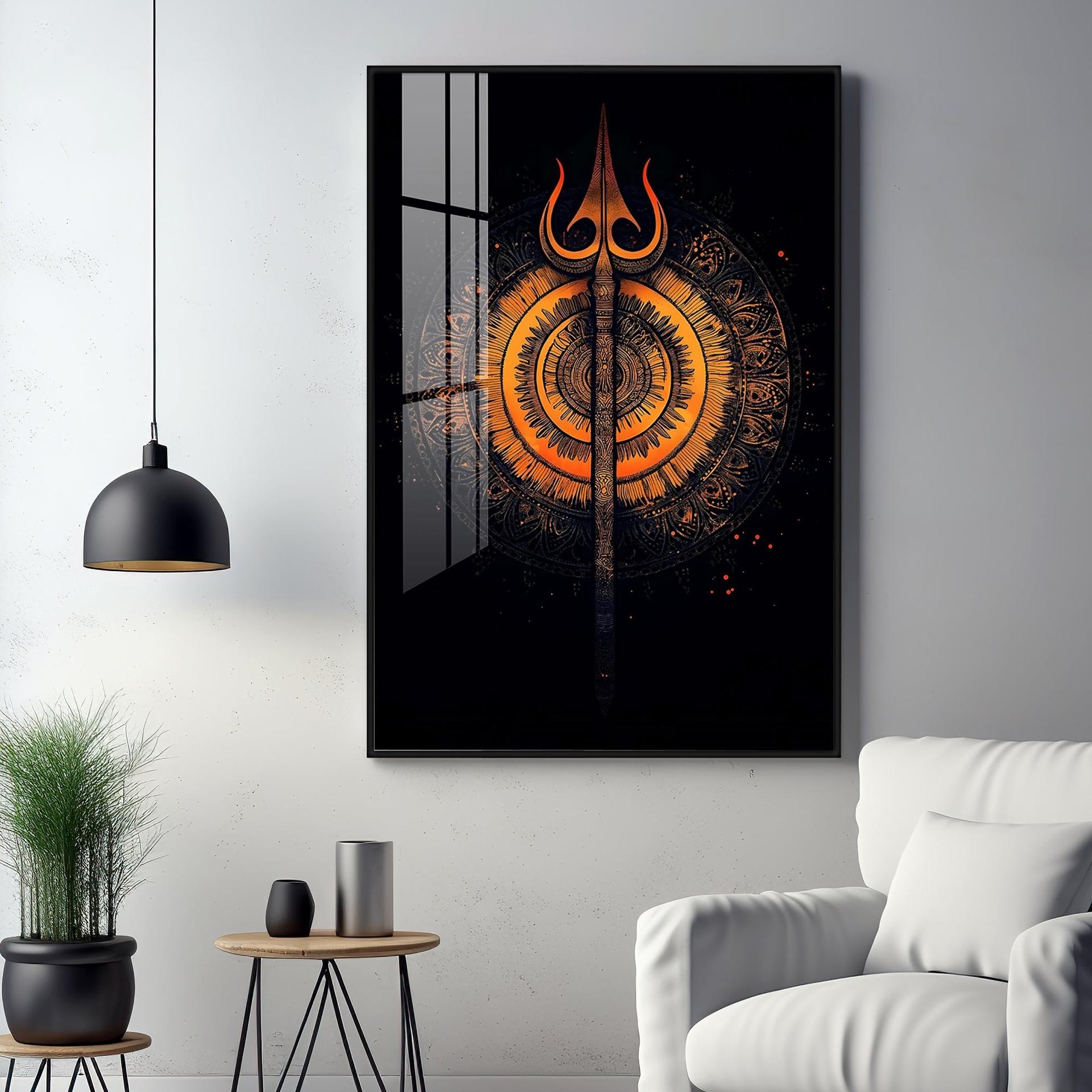 The Radiance Of Shiva Premium Vertical Acrylic Wall Art - Image 12