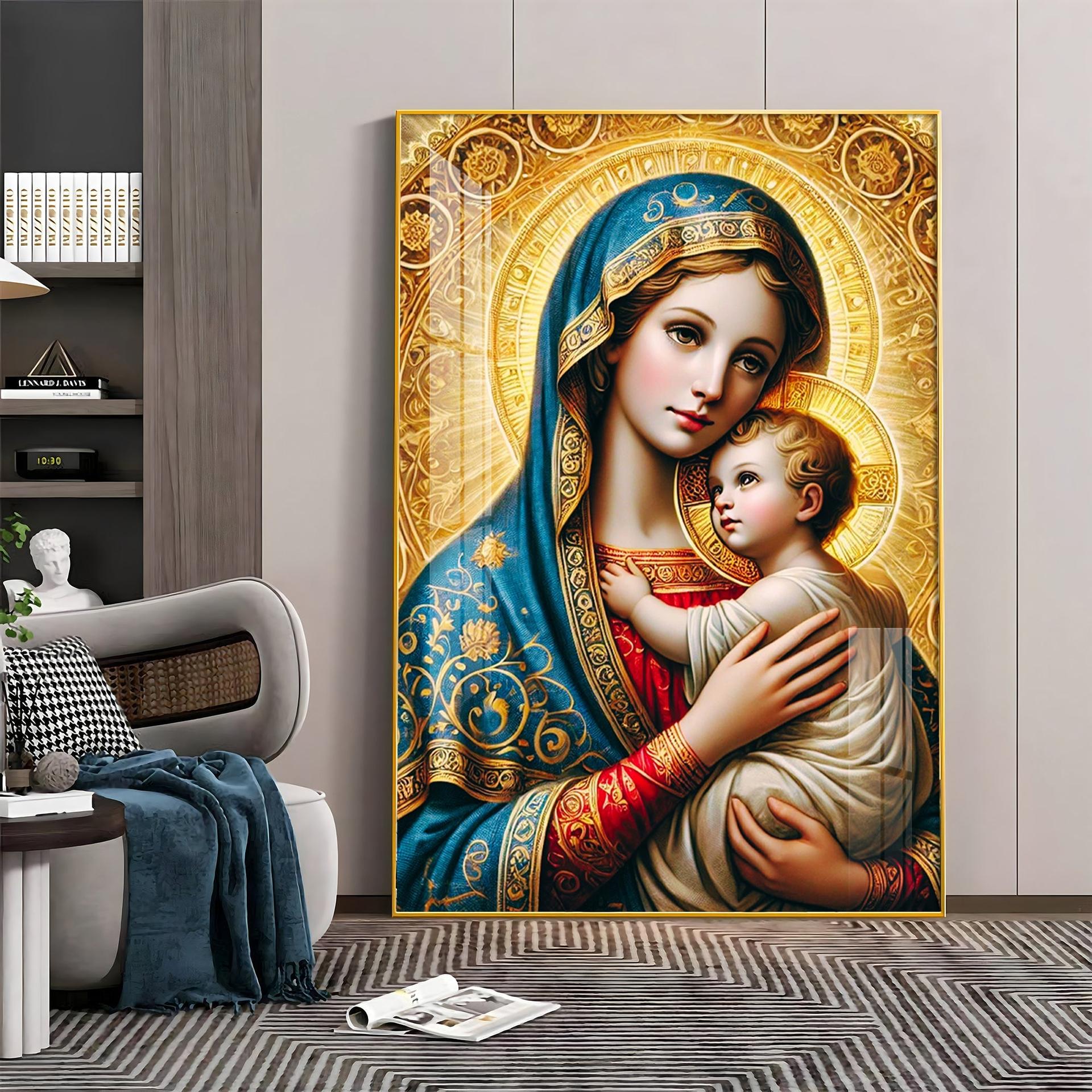 Celestial Grace Premium Acrylic Vertical Wall Art - Image 8