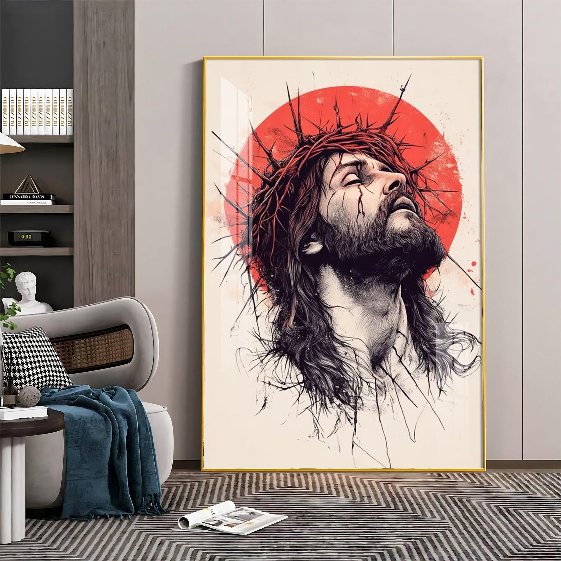 Jesus Christ Spiritual Reflection Premium Acrylic Wall Art - Image 5