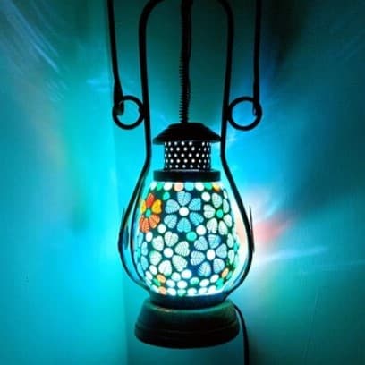 Handcrafted Art Deco Mosaic Lights - Image 4