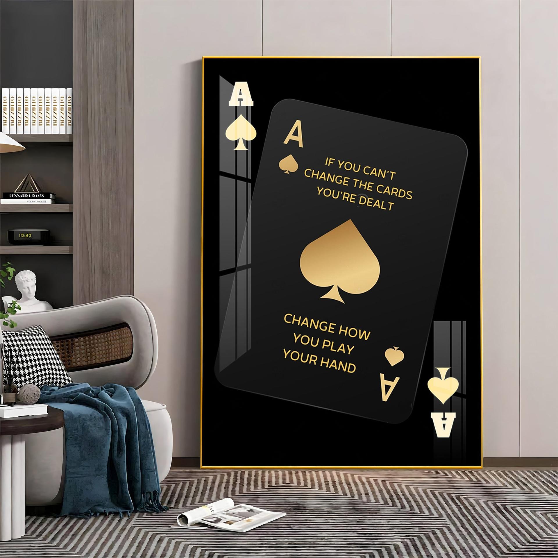 If You Can't Change The Cards Premium Acrylic Vertical Wall Art - Image 2