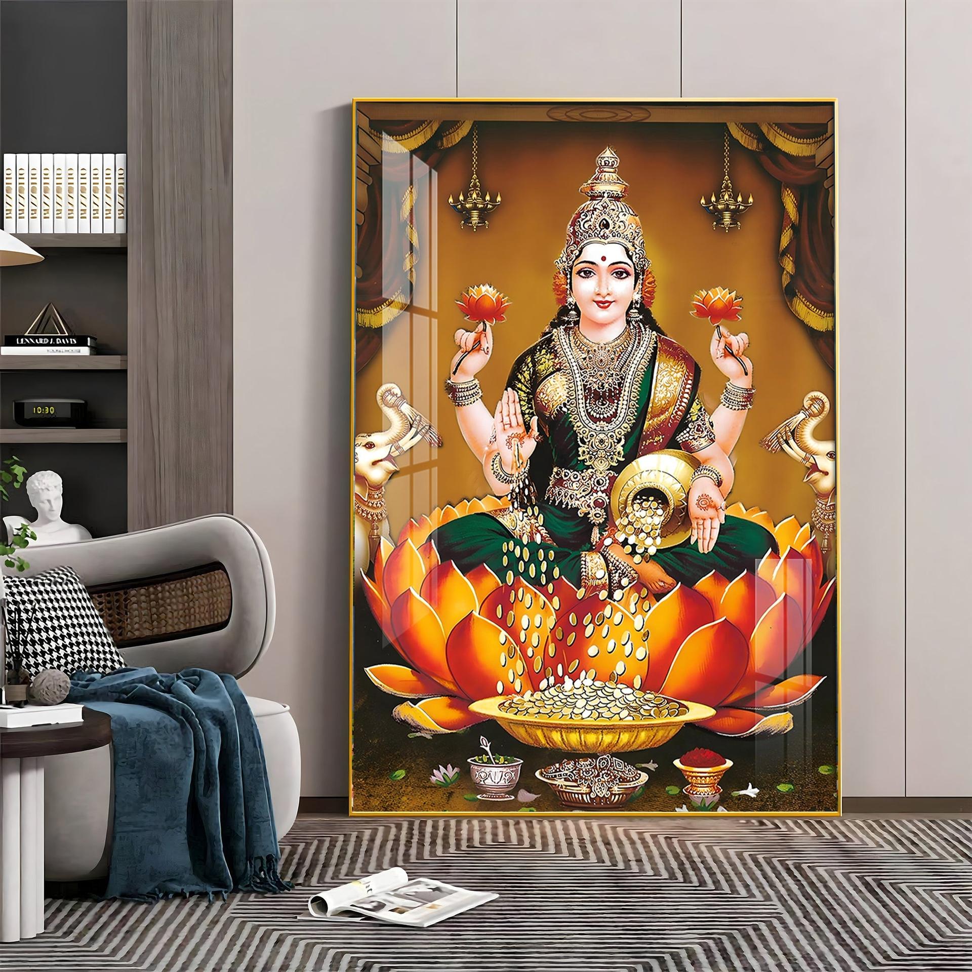 Goddess In Tranquility Premium Vertical Acrylic Wall Art - Image 10