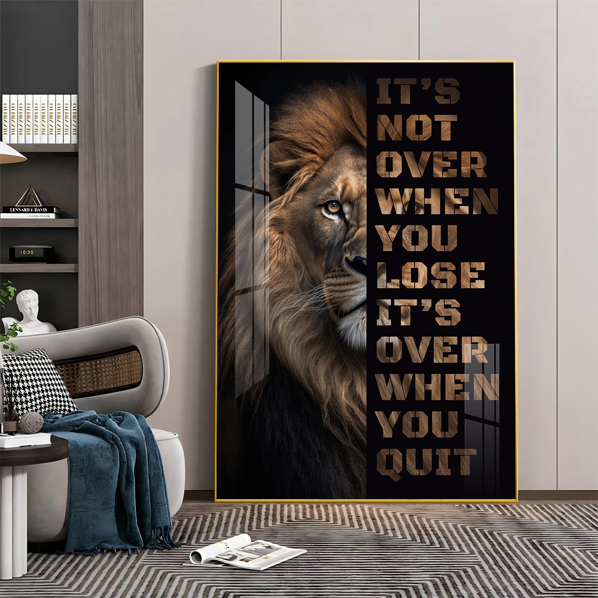 It's Not Over When You Lose Premium Acrylic Vertical Wall Art - Image 2