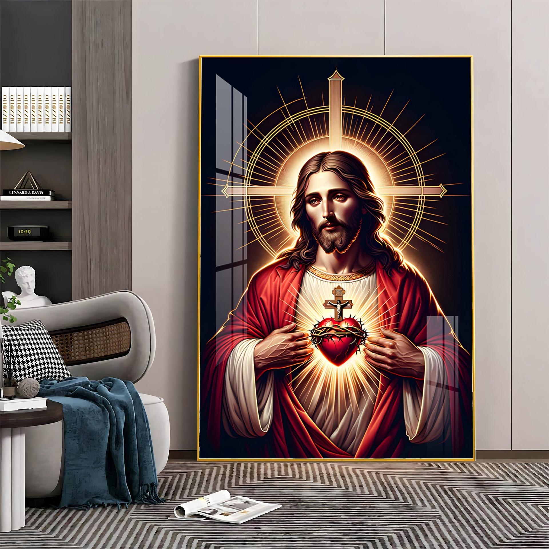 Canvas Of Christ's Love Premium Acrylic Vertical Wall Art - Image 9