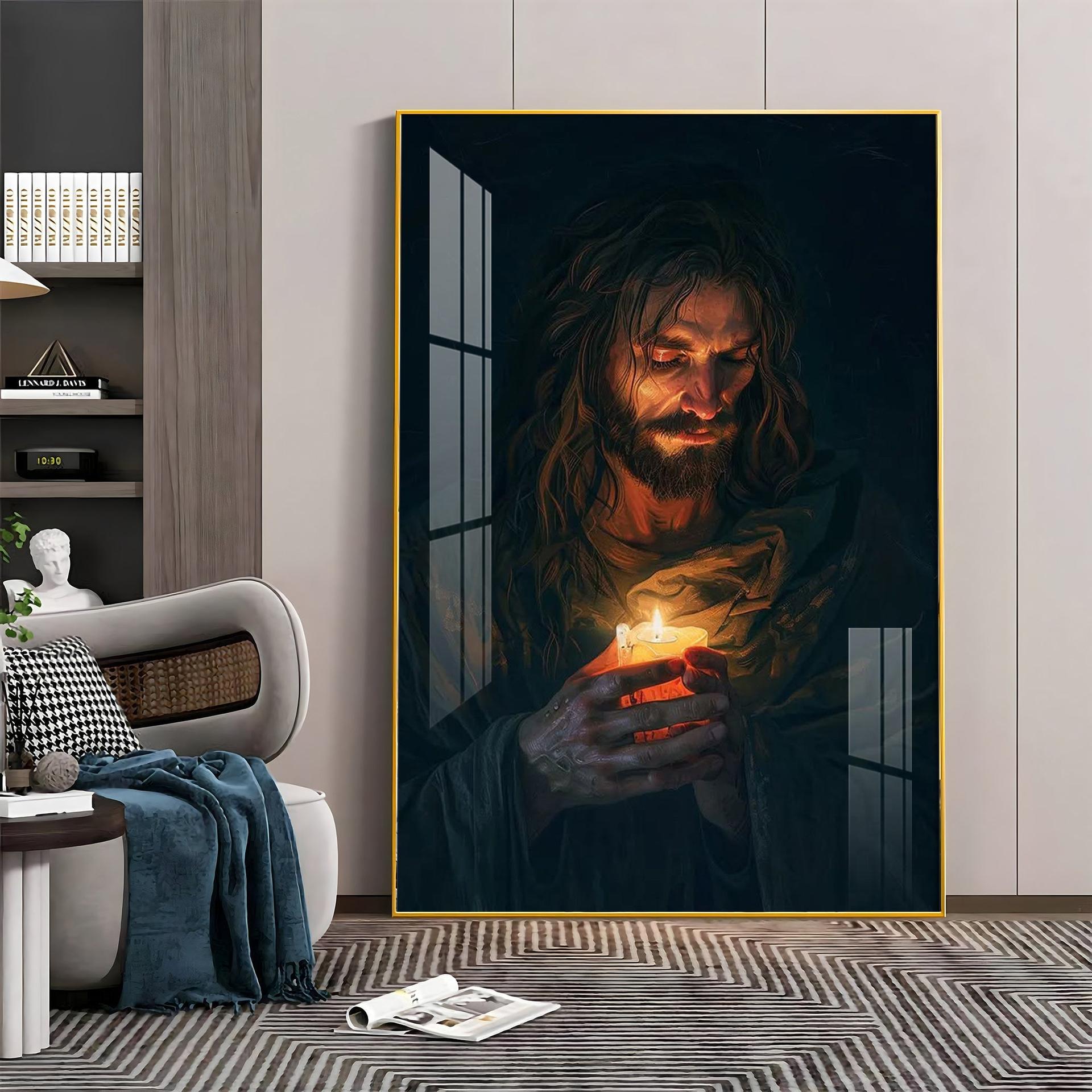 Jesus Christ Faithful Inspiration Premium Acrylic Wall Art - Image 7