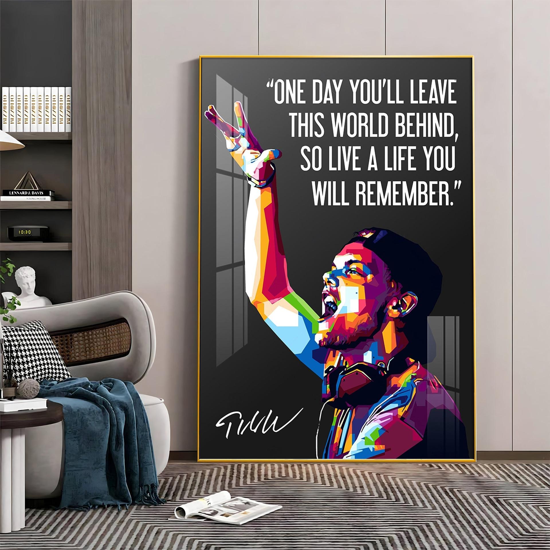 One Day You'll Leave This World Behind Premium Acrylic Vertical Wall Art - Image 2