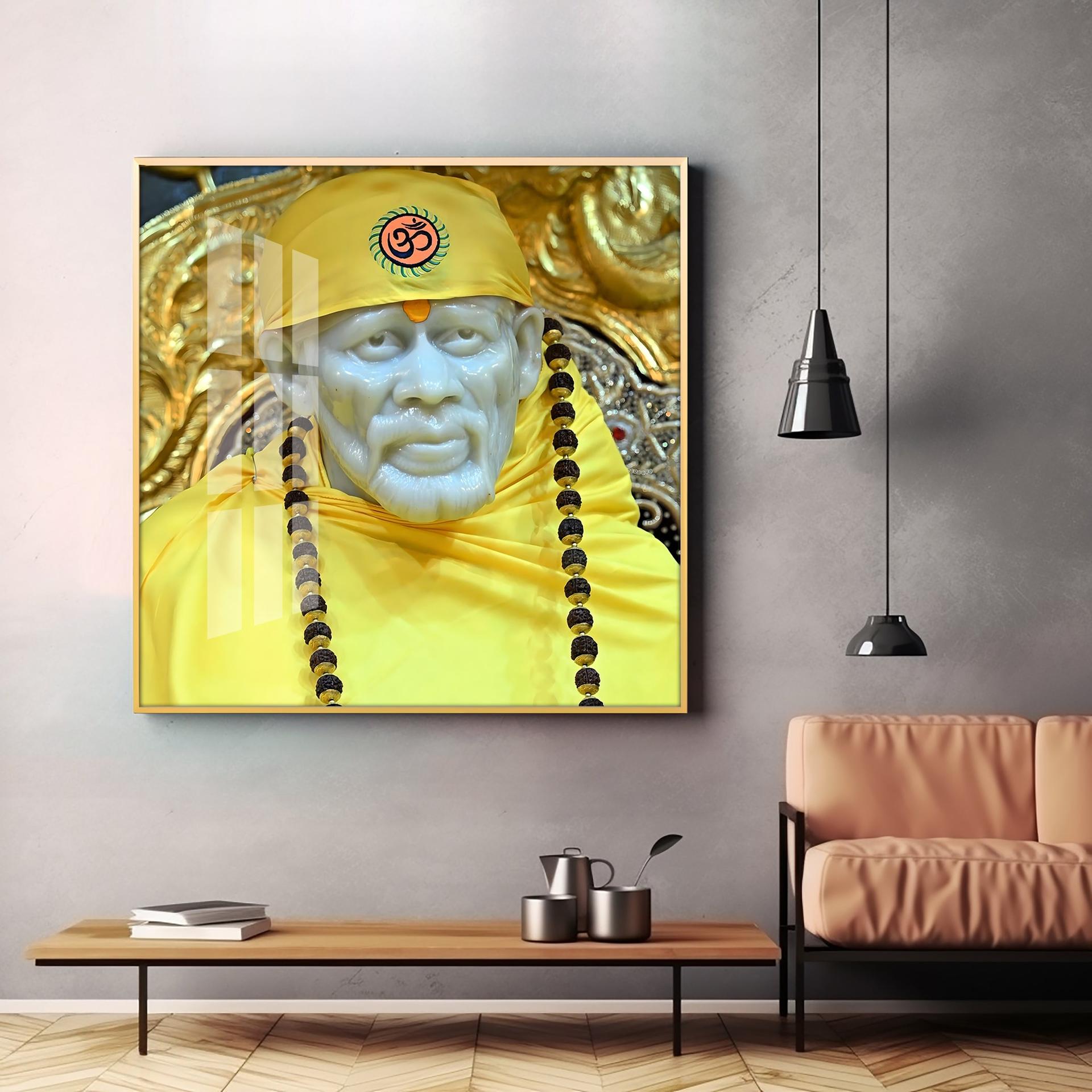 Jai Shree Sai Premium Acrylic Square Wall Art - Image 3