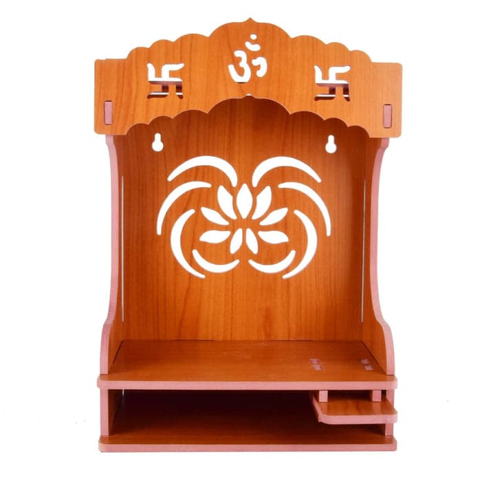 Wooden Bliss Shrine: Tranquil Spiritual Centerpiece | Temple For Home And Office | Wooden Bliss Shrine - Image 14