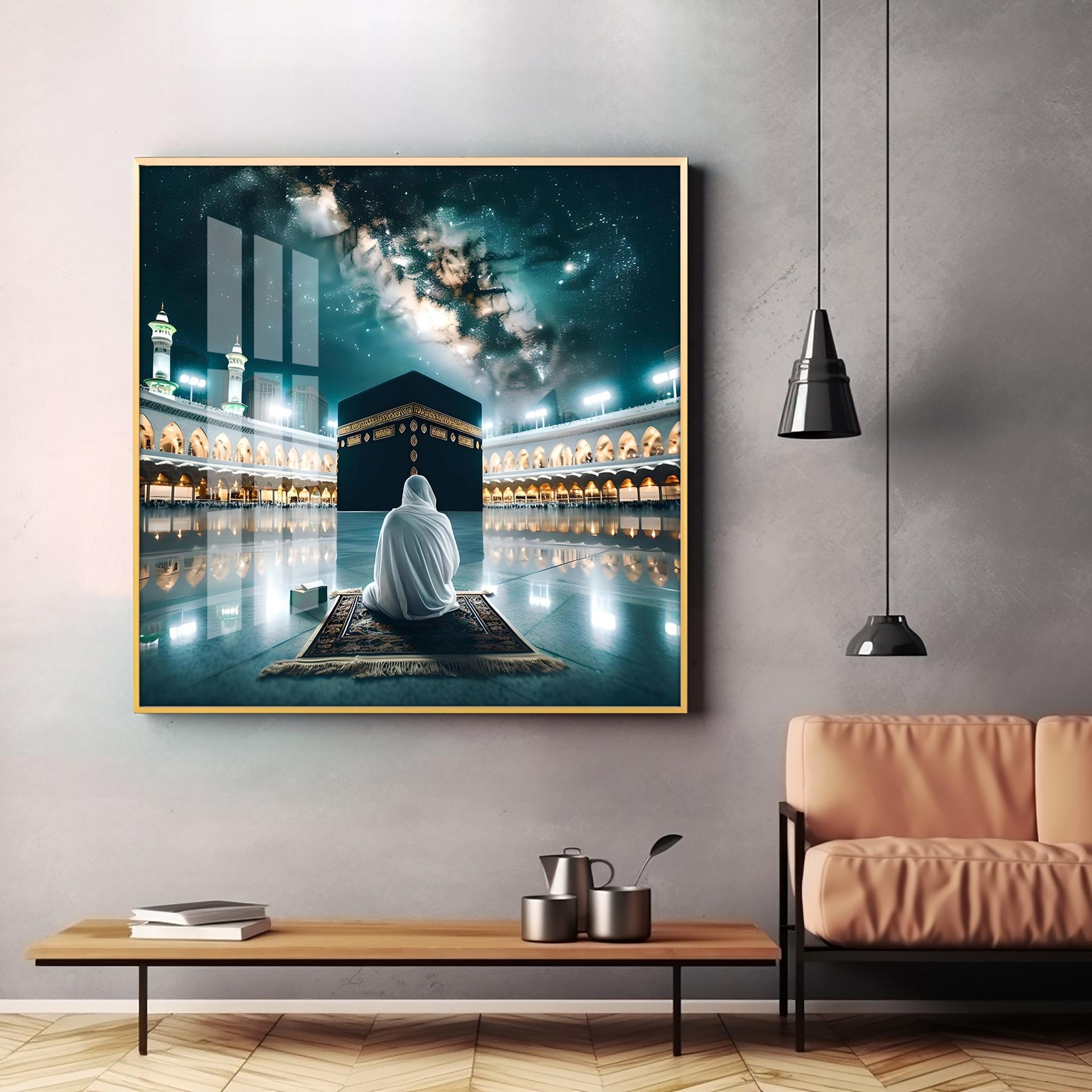 Kaaba Mecca Premium Acrylic Square Wall Art - Image 3