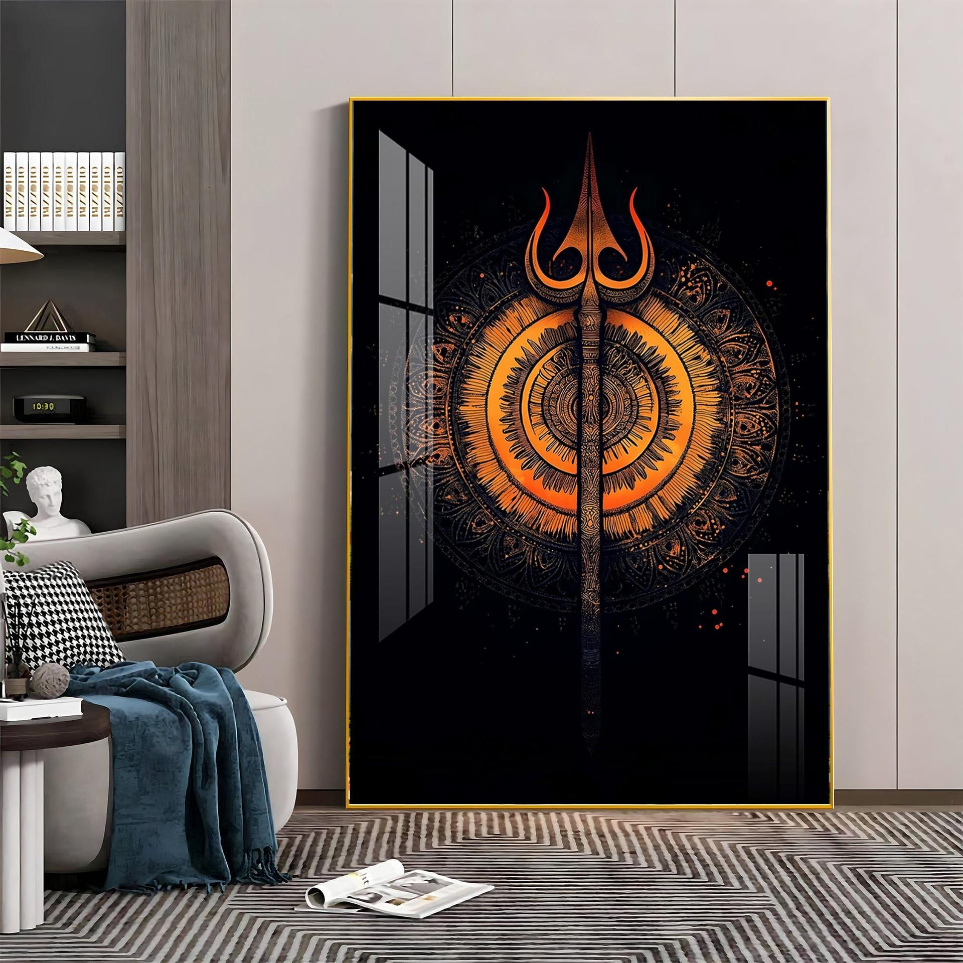 The Radiance Of Shiva Premium Vertical Acrylic Wall Art - Image 9