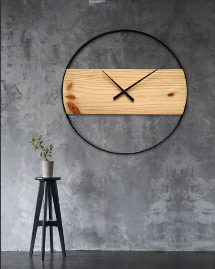 Handmade Natural Wooden Wall Clock