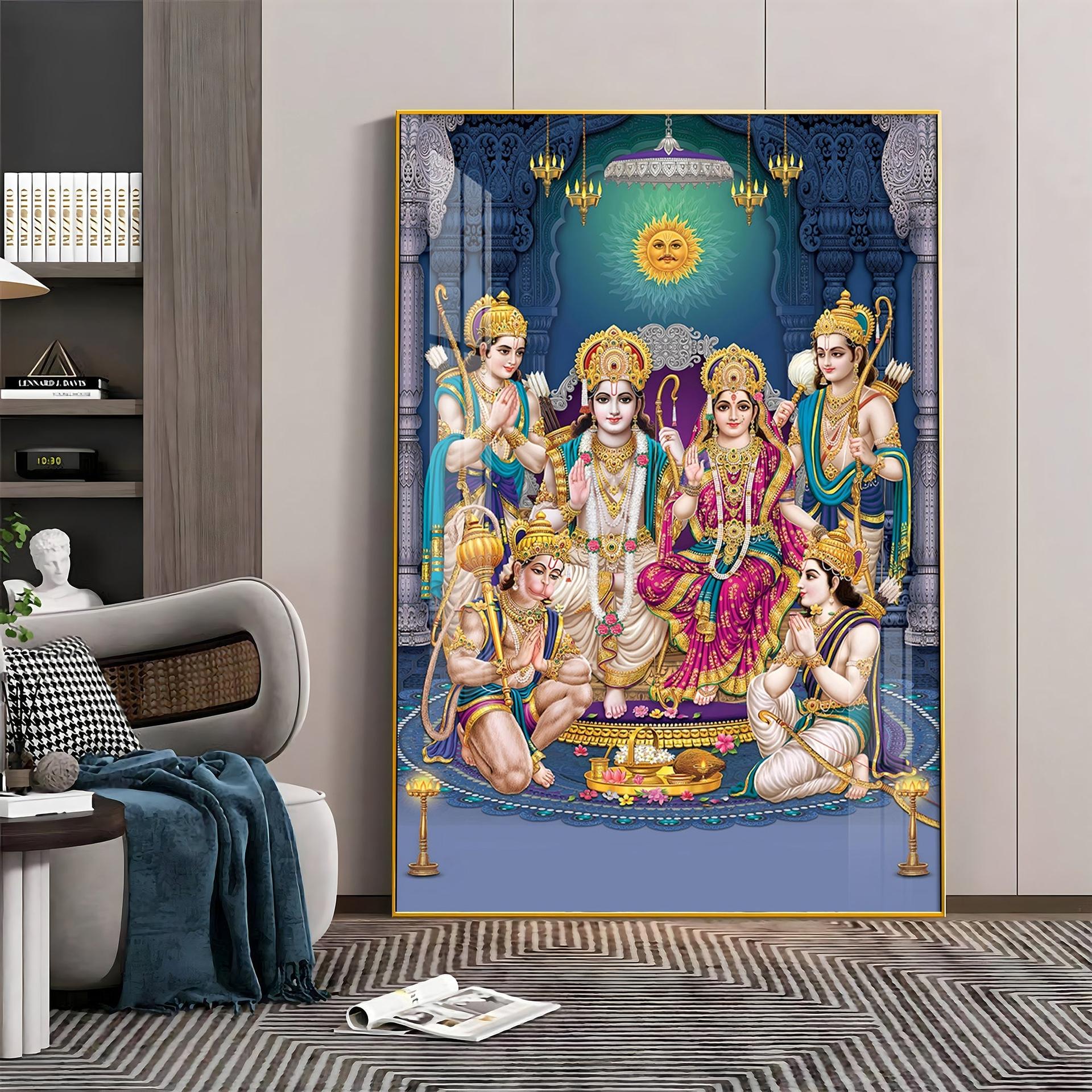 Ram Parivar Premium Acrylic Vertical Wall Art - Image 5